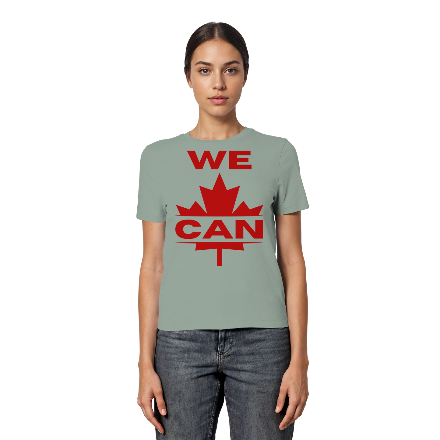 “WE CAN” with Maple Leaf – Women’s Favorite Tee – Casual Comfort for Every Occasion