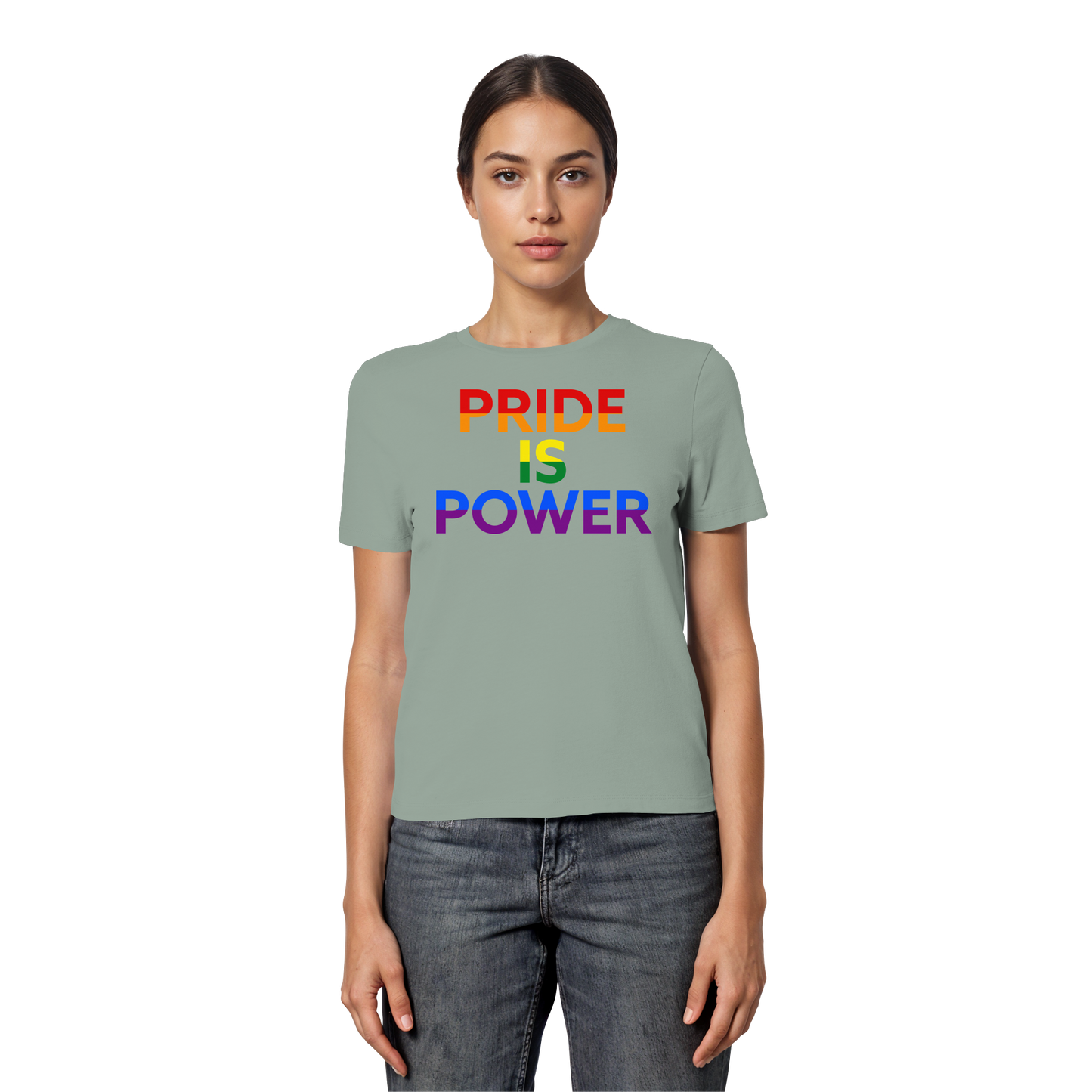 Pride Is Power – Feminine Fit Tee to Wear with Pride