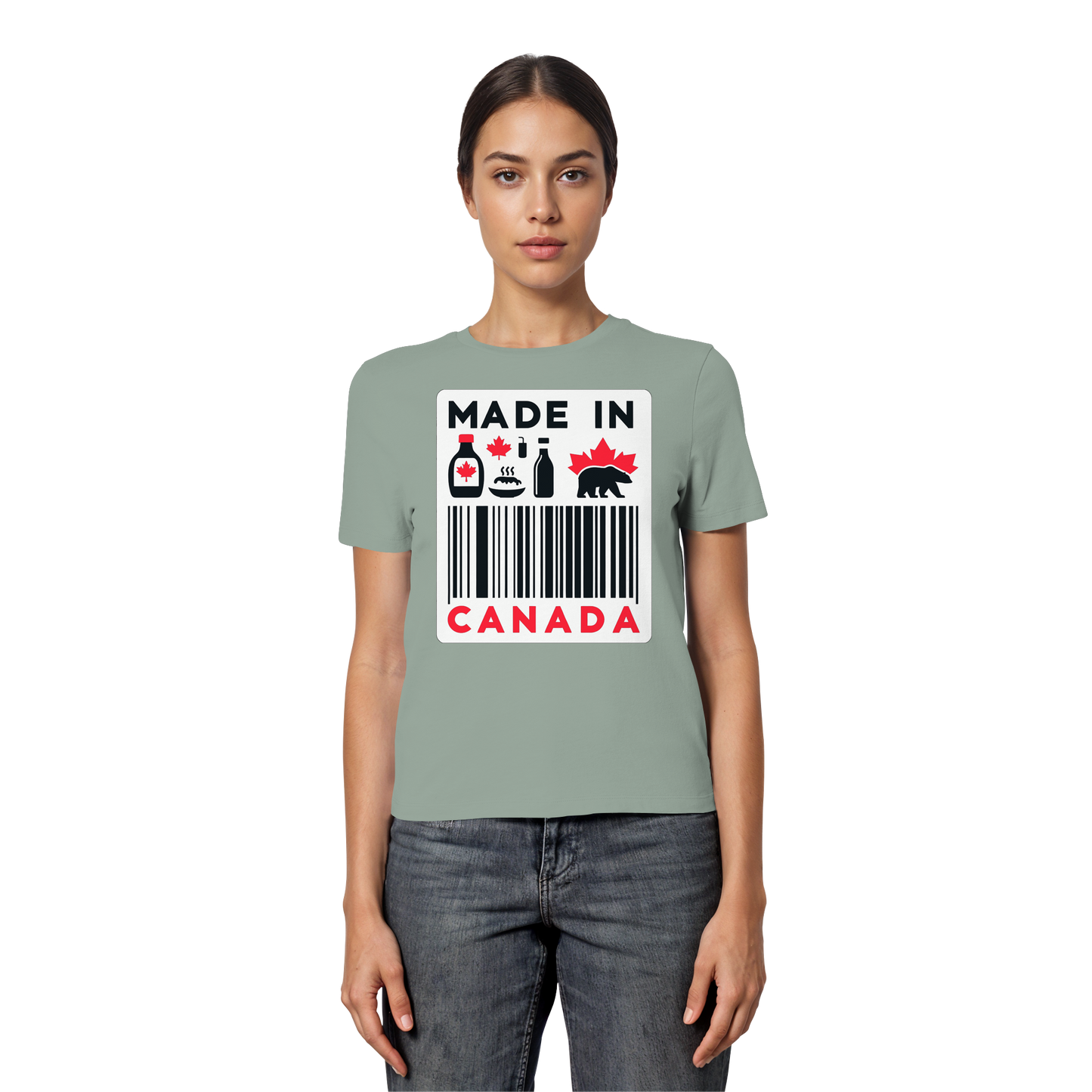 “Made in Canada” Women’s Favorite Tee – Minimalist, Playful, and Proud