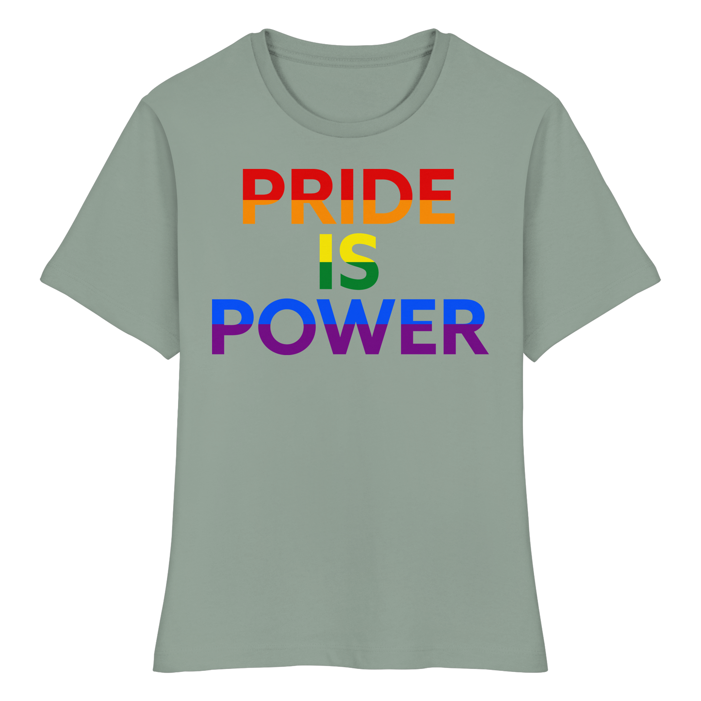 Pride Is Power – Feminine Fit Tee to Wear with Pride