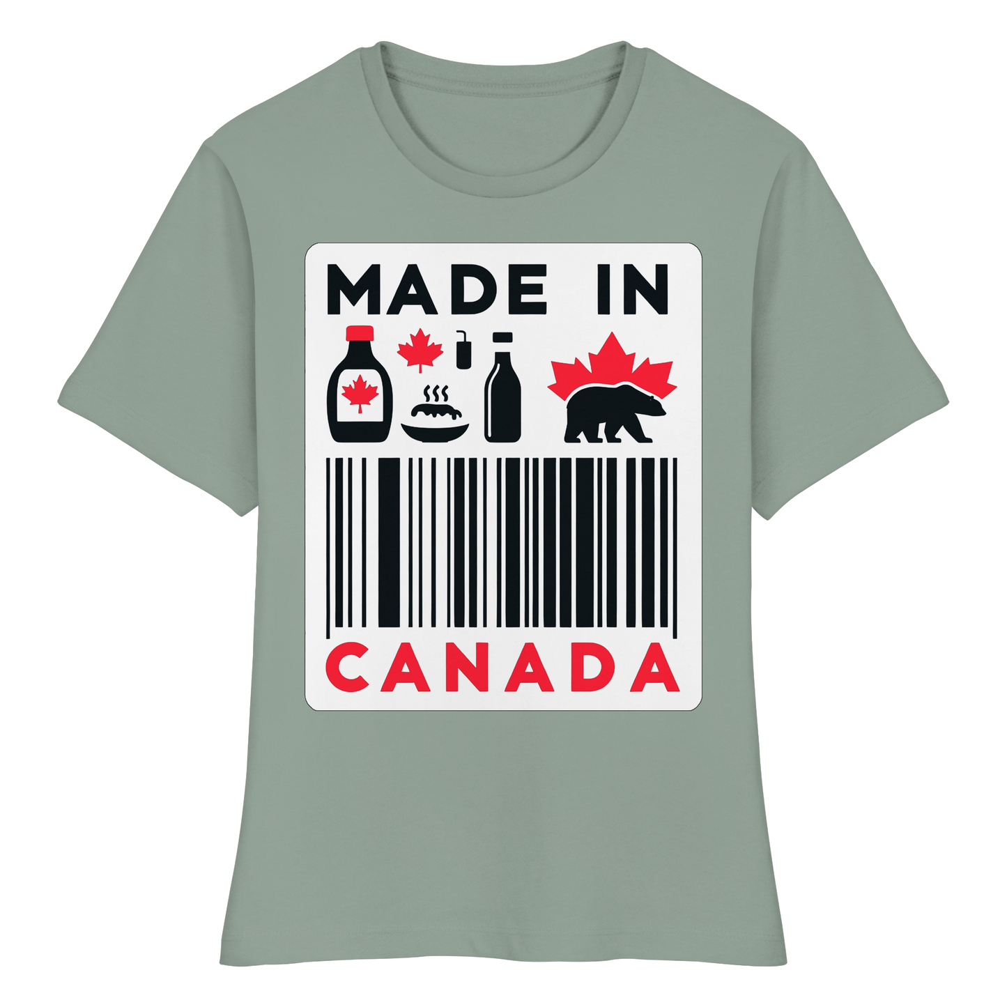 “Made in Canada” Women’s Favorite Tee – Minimalist, Playful, and Proud