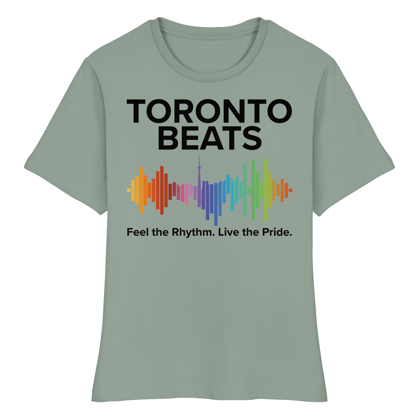 Toronto Beats Fitted Ladies T-Shirt – Loud. Proud. All Day Vibes.