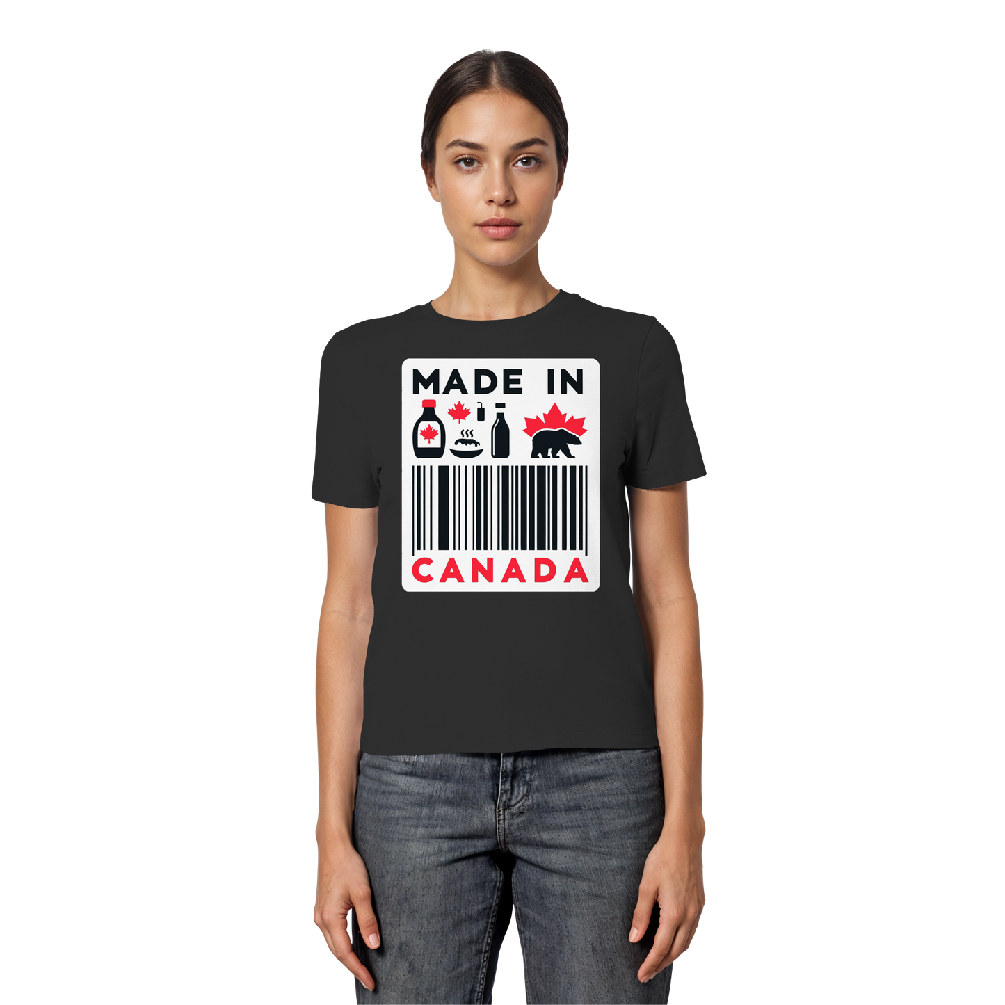“Made in Canada” Women’s Favorite Tee – Minimalist, Playful, and Proud