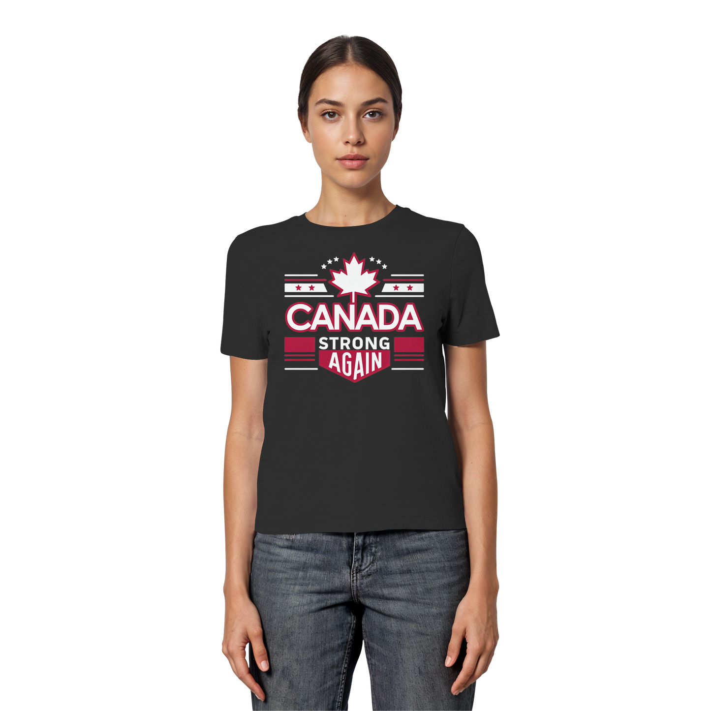 “Canada Strong Again” Women’s Favorite Tee – Wear Your Pride, Bold and Patriotic!