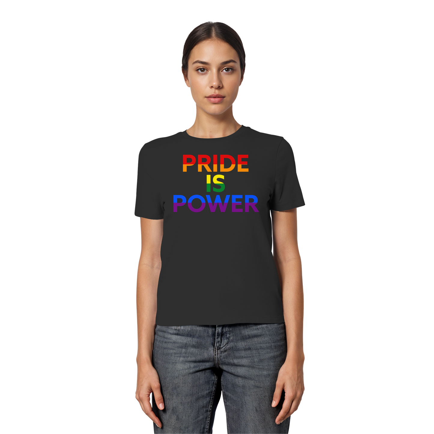 Pride Is Power – Feminine Fit Tee to Wear with Pride