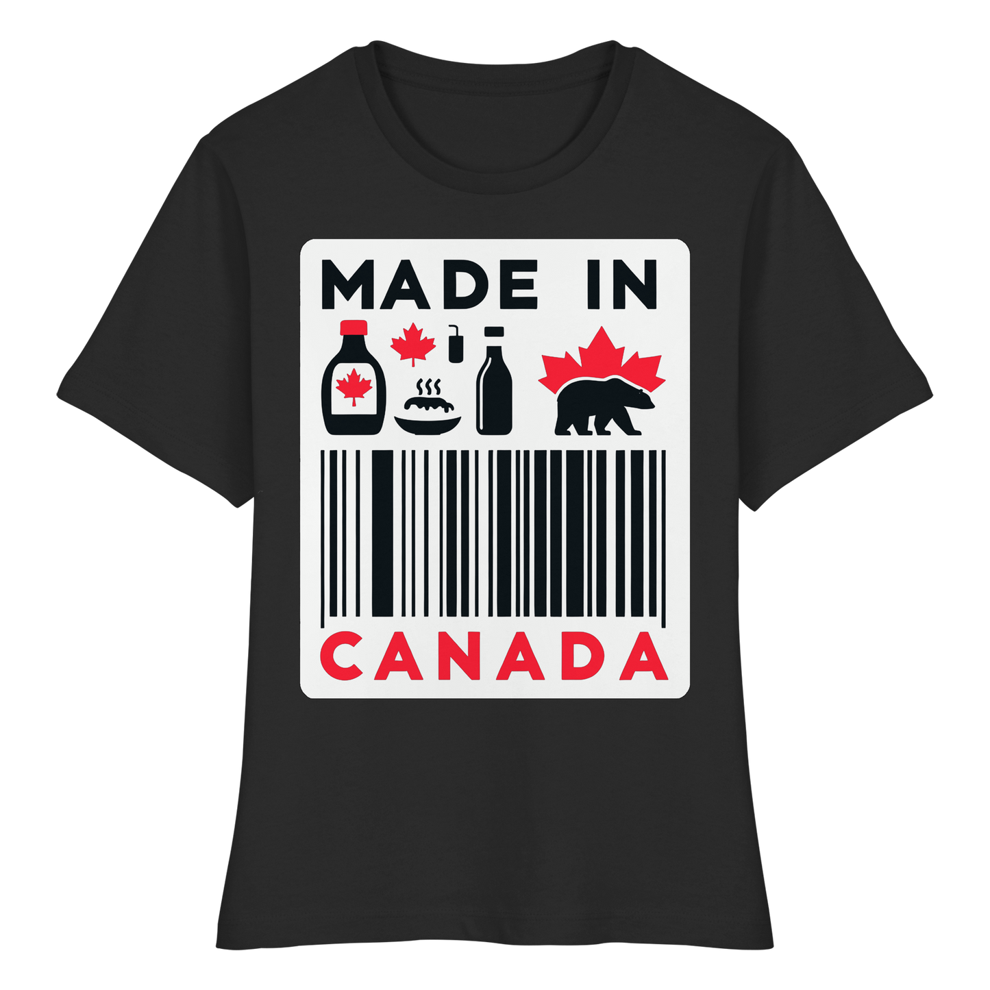 “Made in Canada” Women’s Favorite Tee – Minimalist, Playful, and Proud