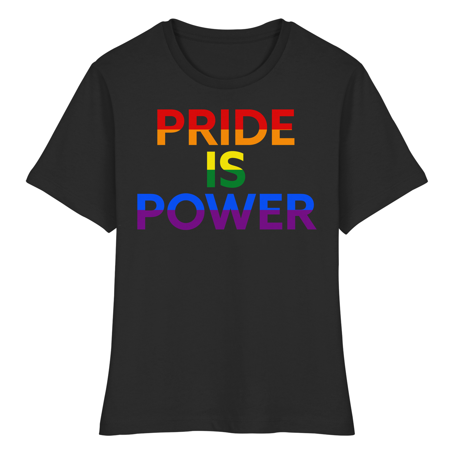 Pride Is Power – Feminine Fit Tee to Wear with Pride