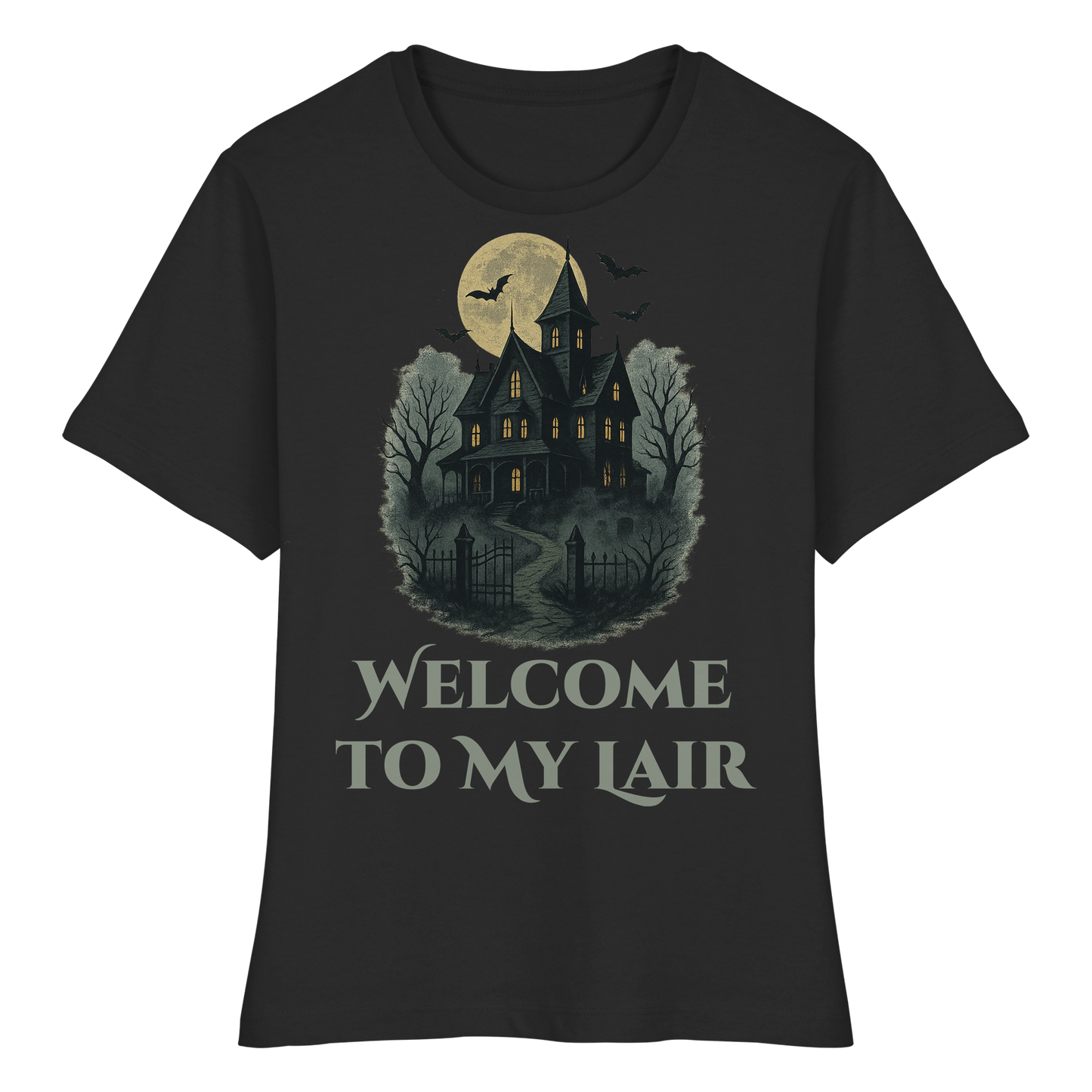 Welcome To My Lair – Cute & Spooky Women’s Tee | Halloween Witchy Style