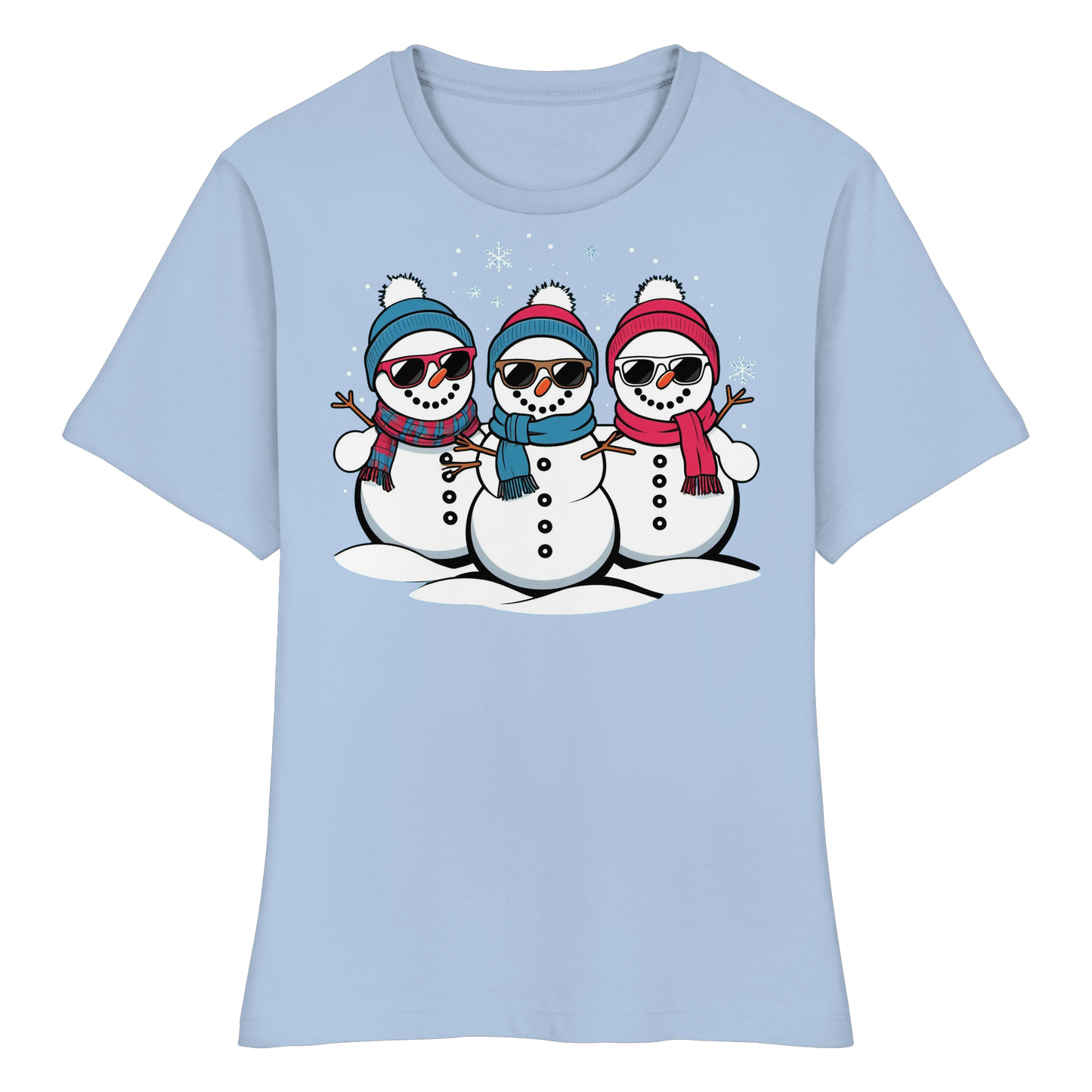 Cool Snow Squad Women’s Tee | Funny Snowman Christmas Shirt | Soft Holiday Top