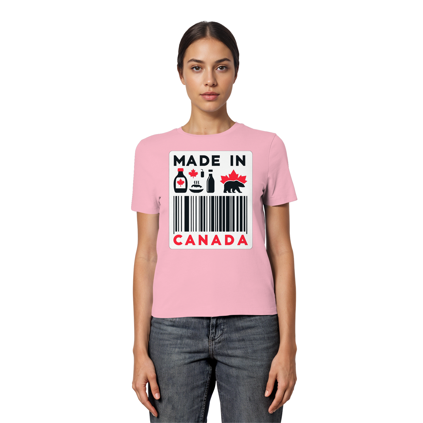 “Made in Canada” Women’s Favorite Tee – Minimalist, Playful, and Proud