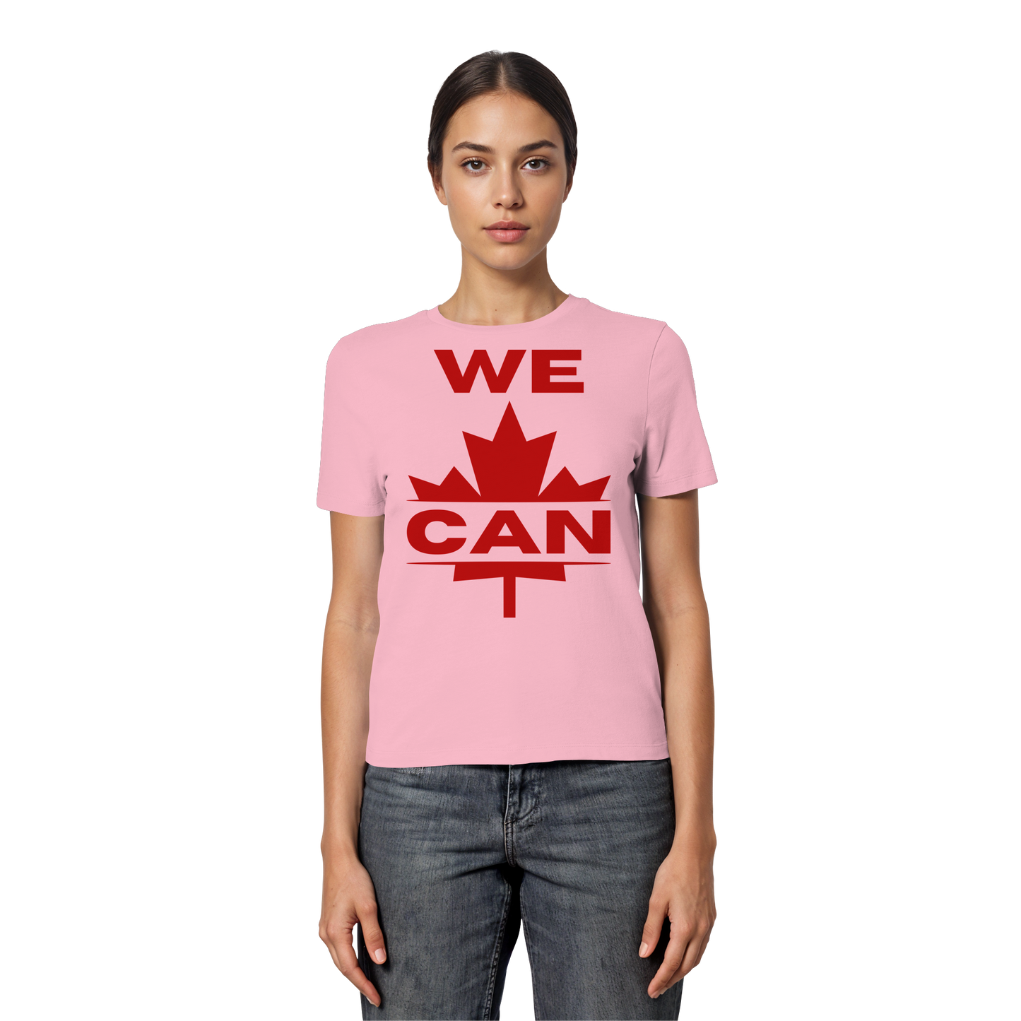 “WE CAN” with Maple Leaf – Women’s Favorite Tee – Casual Comfort for Every Occasion