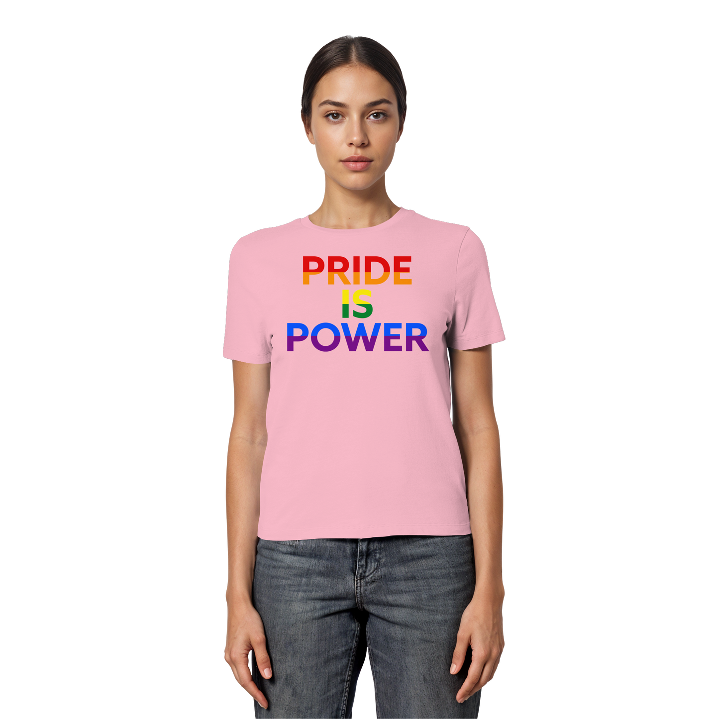Pride Is Power – Feminine Fit Tee to Wear with Pride
