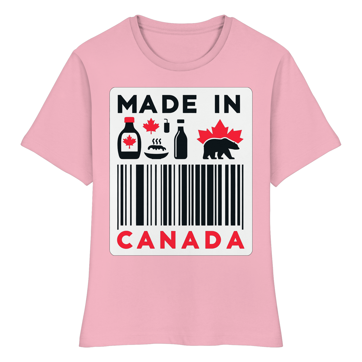 “Made in Canada” Women’s Favorite Tee – Minimalist, Playful, and Proud