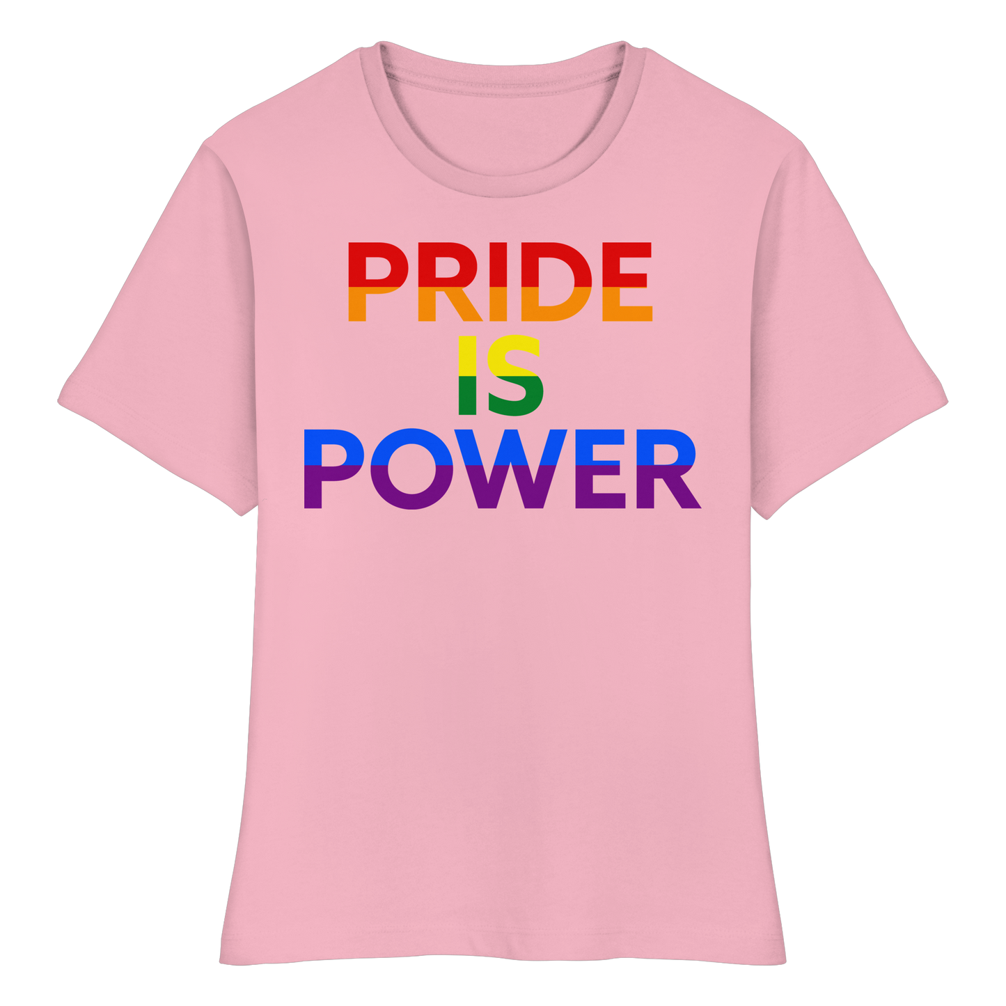 Pride Is Power – Feminine Fit Tee to Wear with Pride