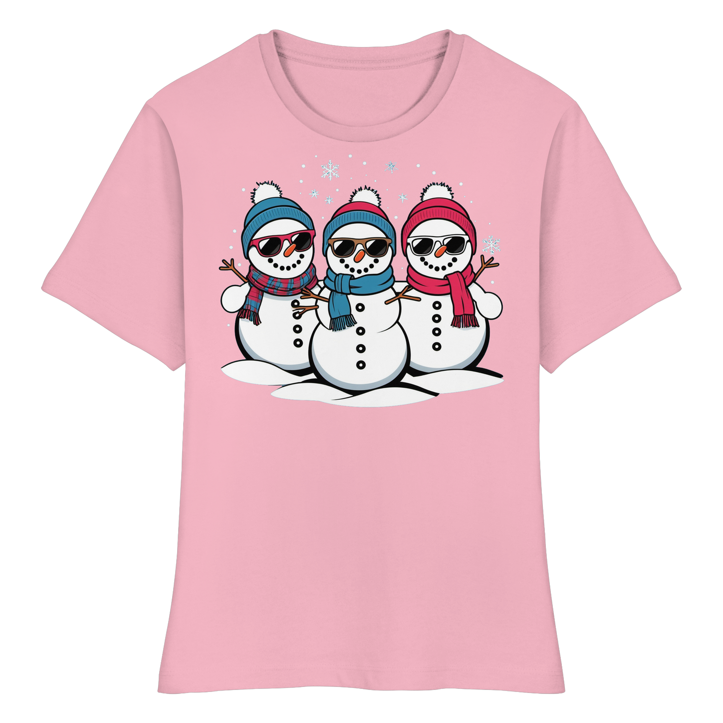 Cool Snow Squad Women’s Tee | Funny Snowman Christmas Shirt | Soft Holiday Top