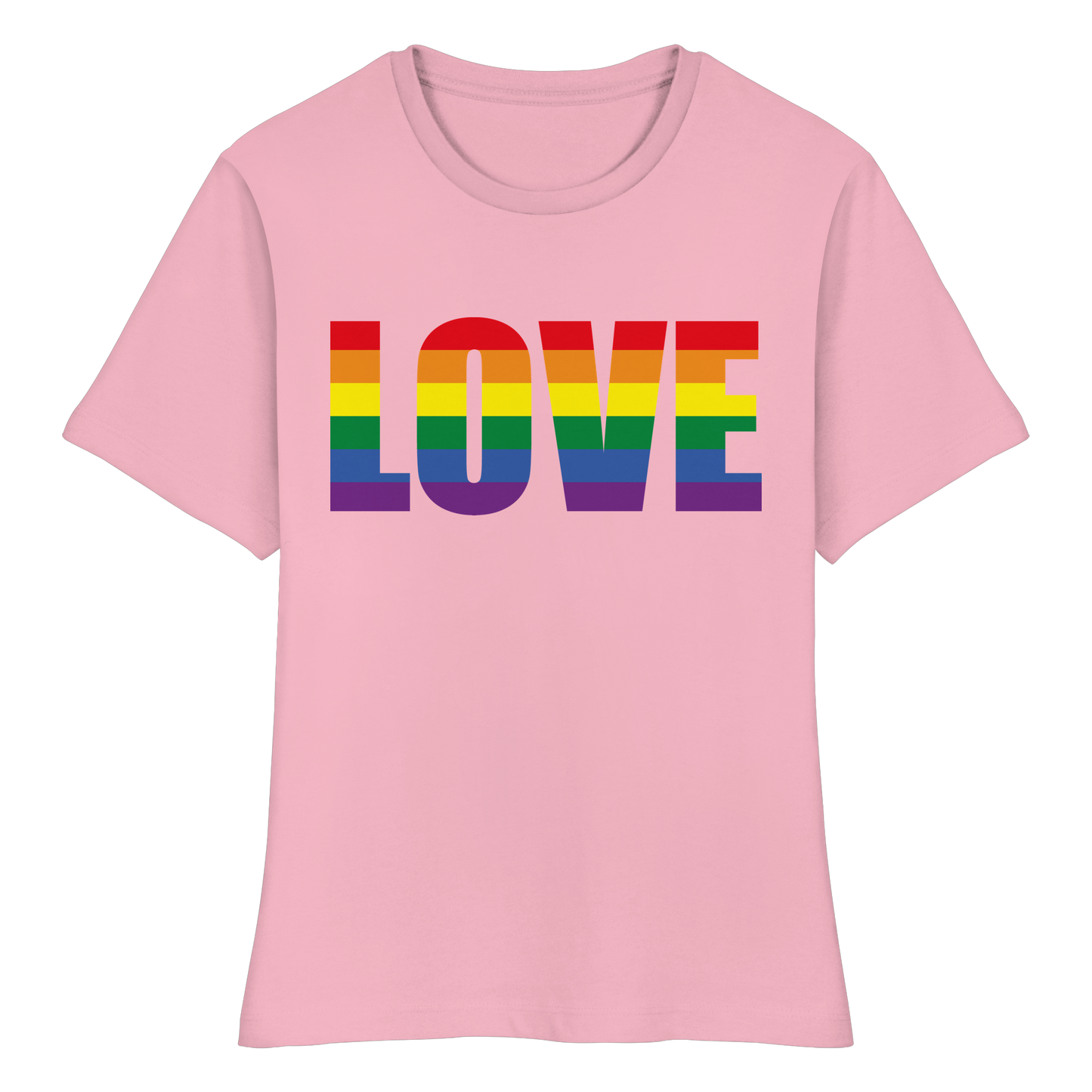 LOVE - Feminine Fit Tee with Bold Heart