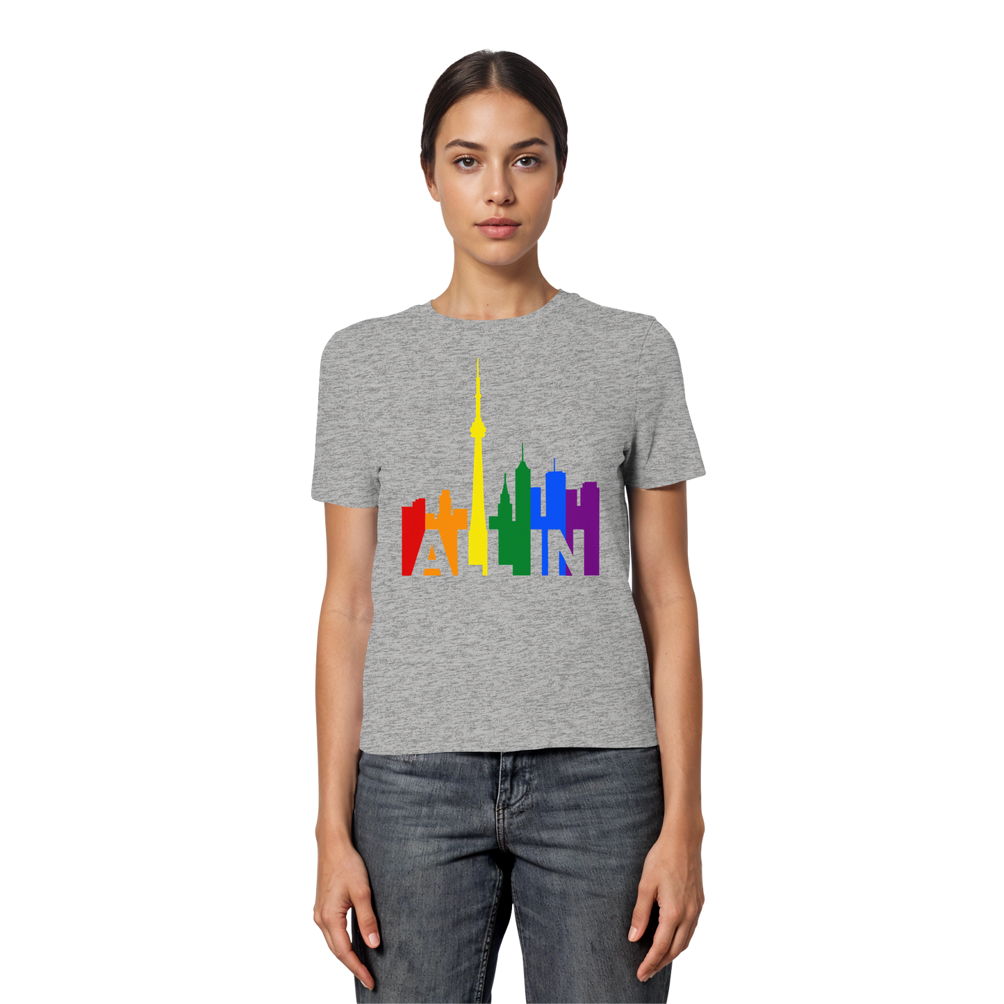 ALL IN – Pride Toronto Women’s T-Shirt – Feminine Fit – Bold & Proud