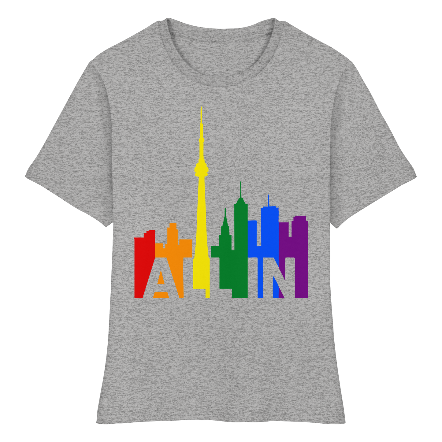 ALL IN – Pride Toronto Women’s T-Shirt – Feminine Fit – Bold & Proud
