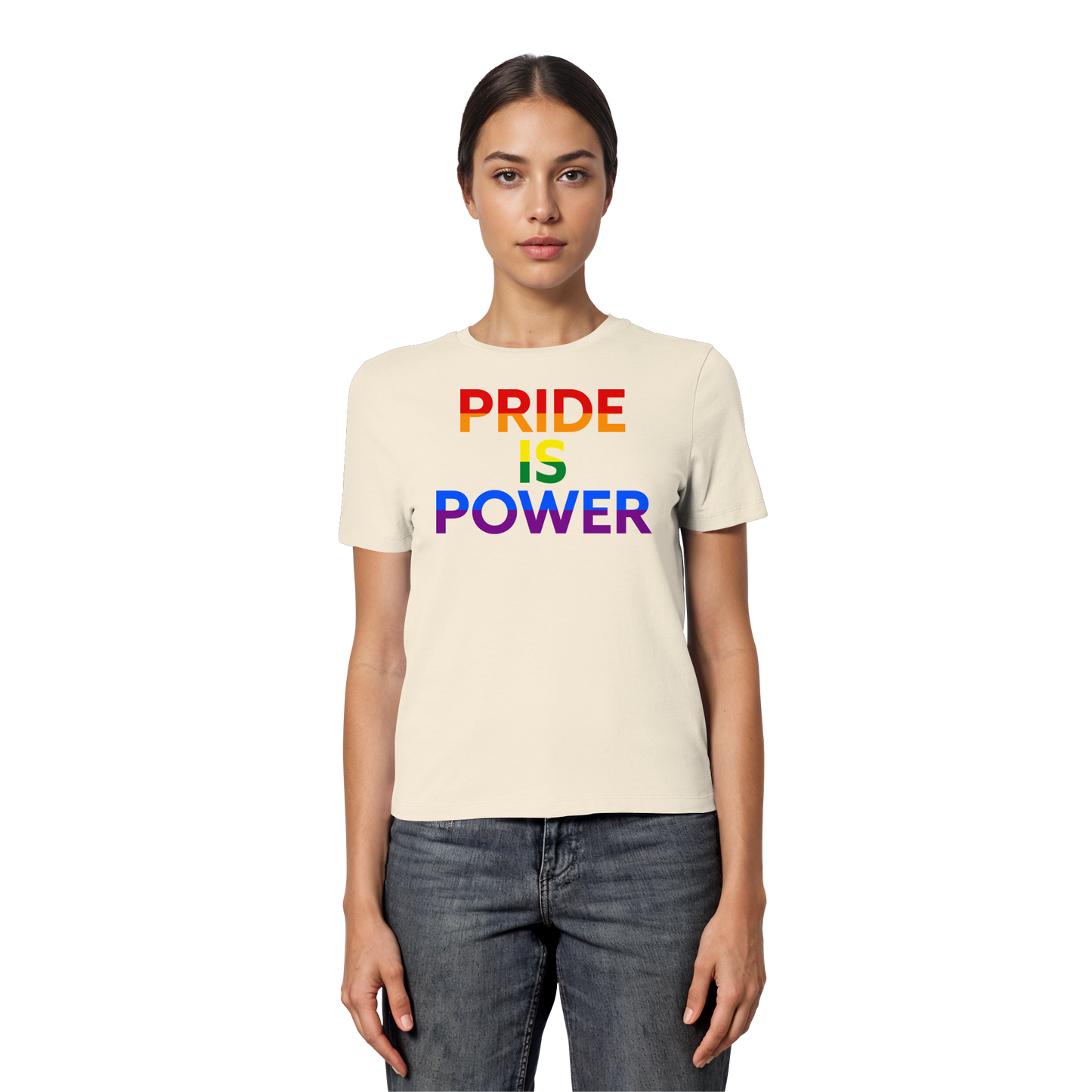 Pride Is Power – Feminine Fit Tee to Wear with Pride