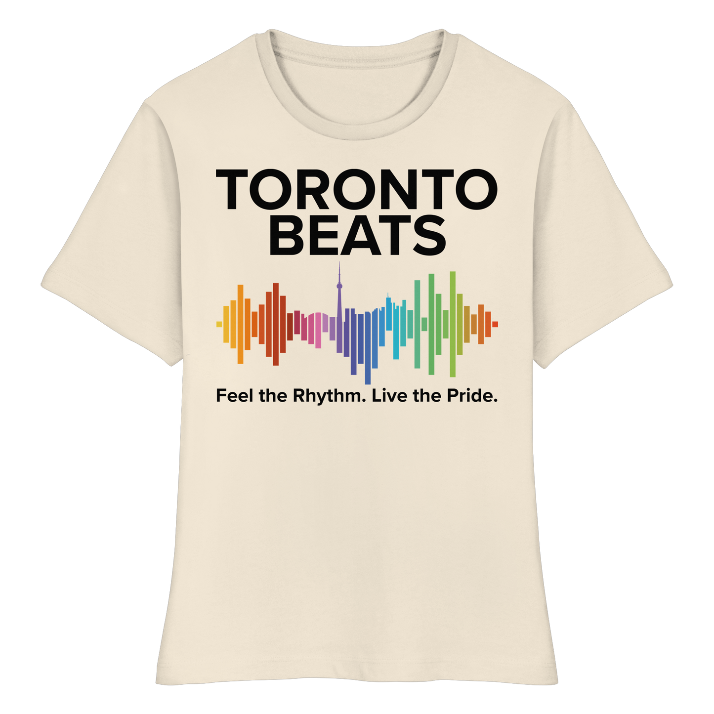 Toronto Beats Fitted Ladies T-Shirt – Loud. Proud. All Day Vibes.