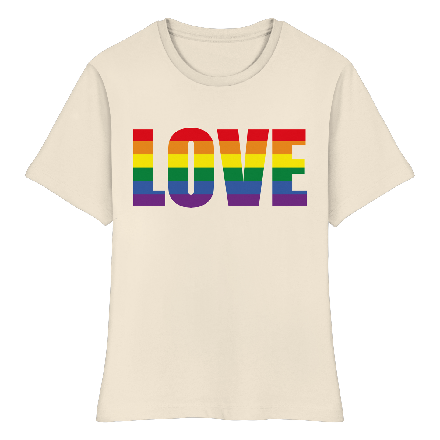 LOVE - Feminine Fit Tee with Bold Heart
