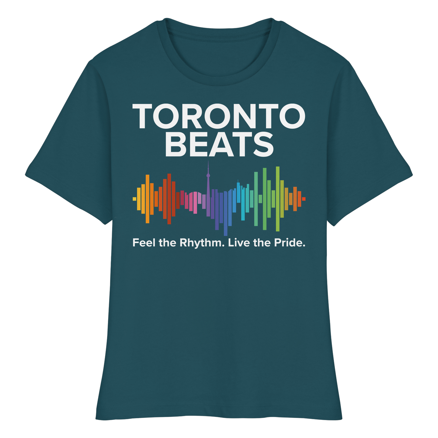 Toronto Beats Fitted Ladies T-Shirt – Loud. Proud. All Day Vibes.