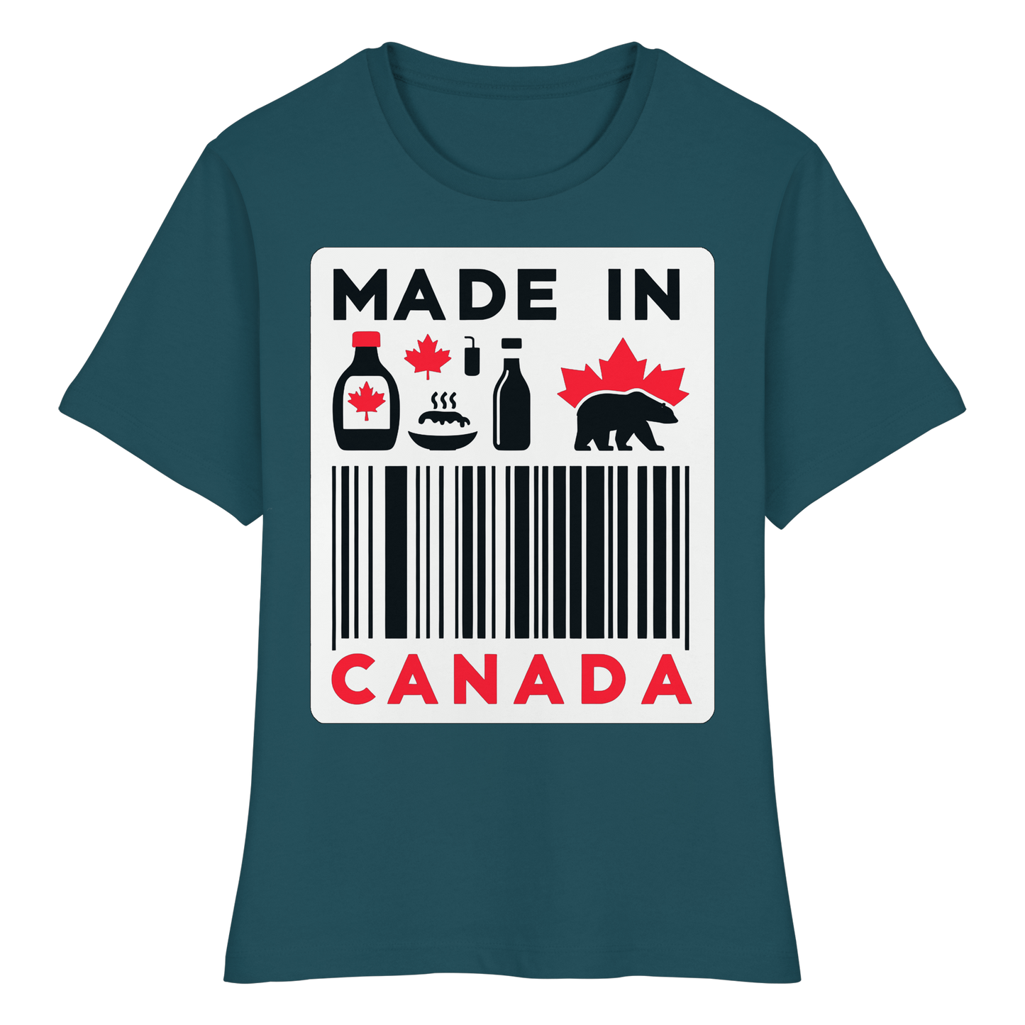 “Made in Canada” Women’s Favorite Tee – Minimalist, Playful, and Proud