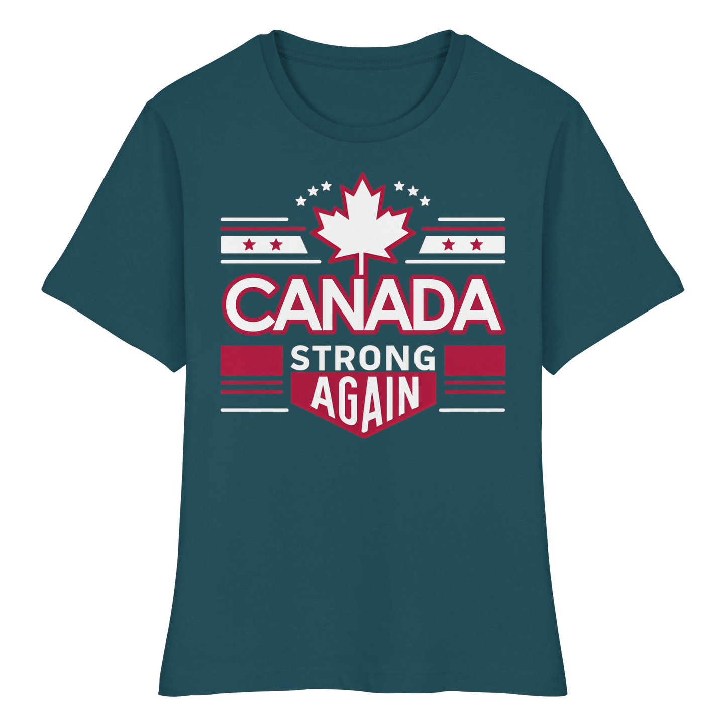 “Canada Strong Again” Women’s Favorite Tee – Wear Your Pride, Bold and Patriotic!