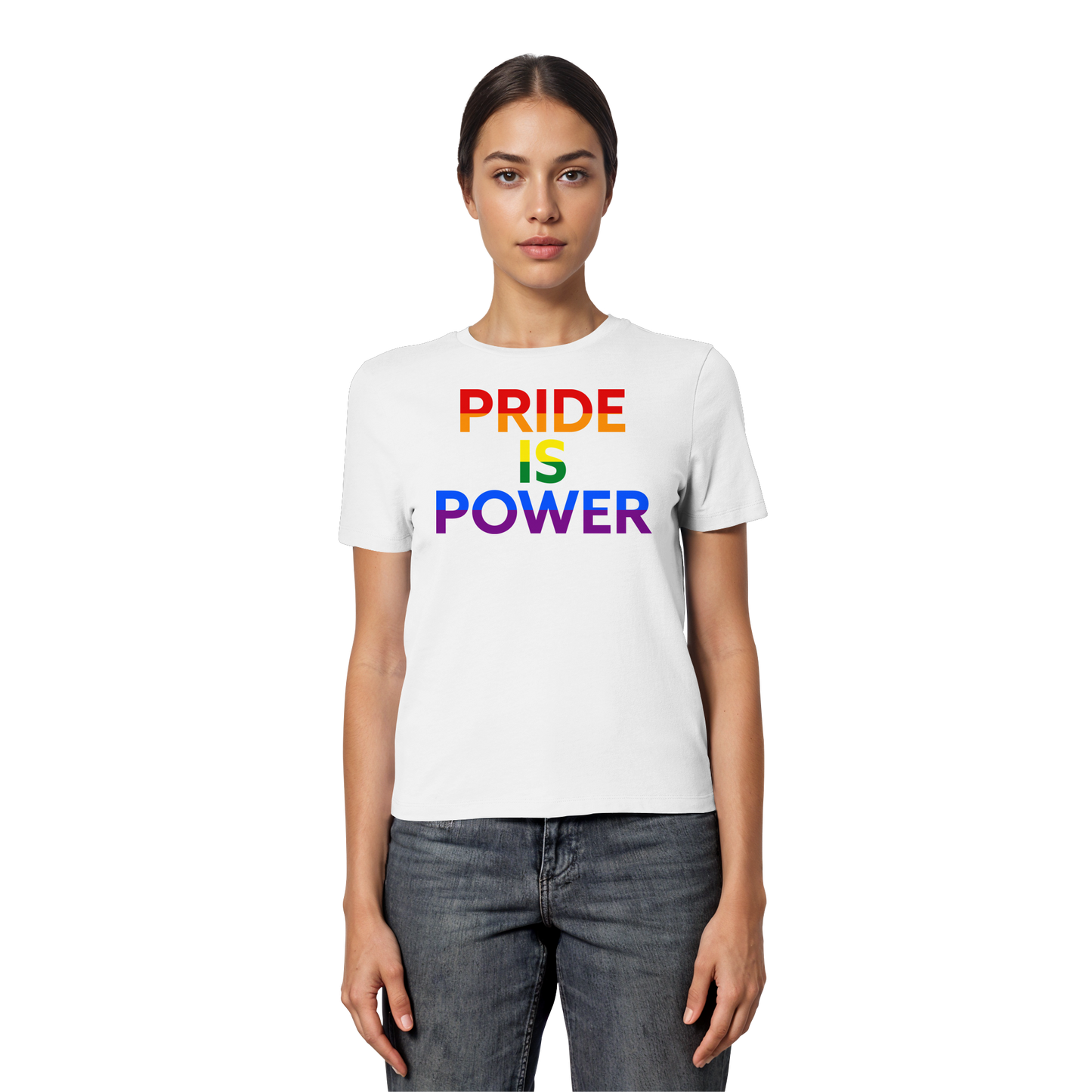 Pride Is Power – Feminine Fit Tee to Wear with Pride