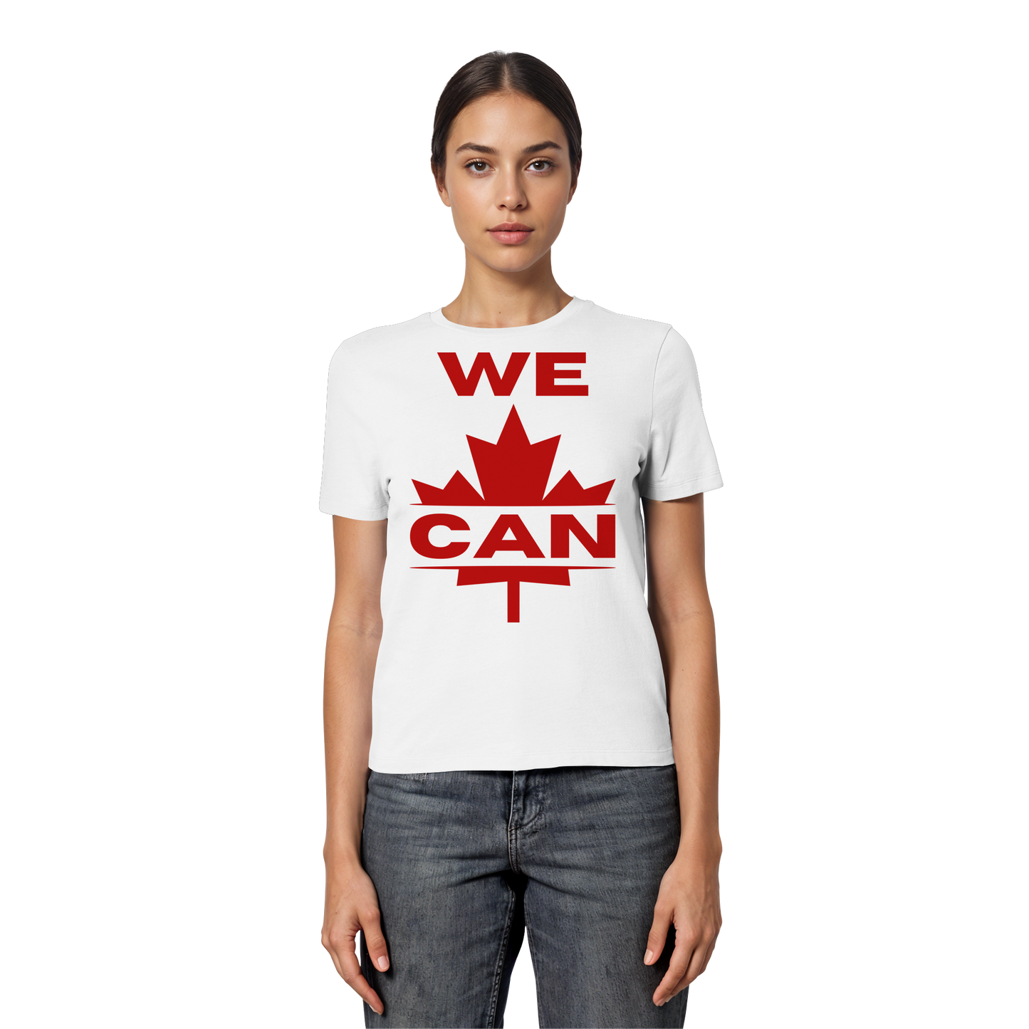 “WE CAN” with Maple Leaf – Women’s Favorite Tee – Casual Comfort for Every Occasion