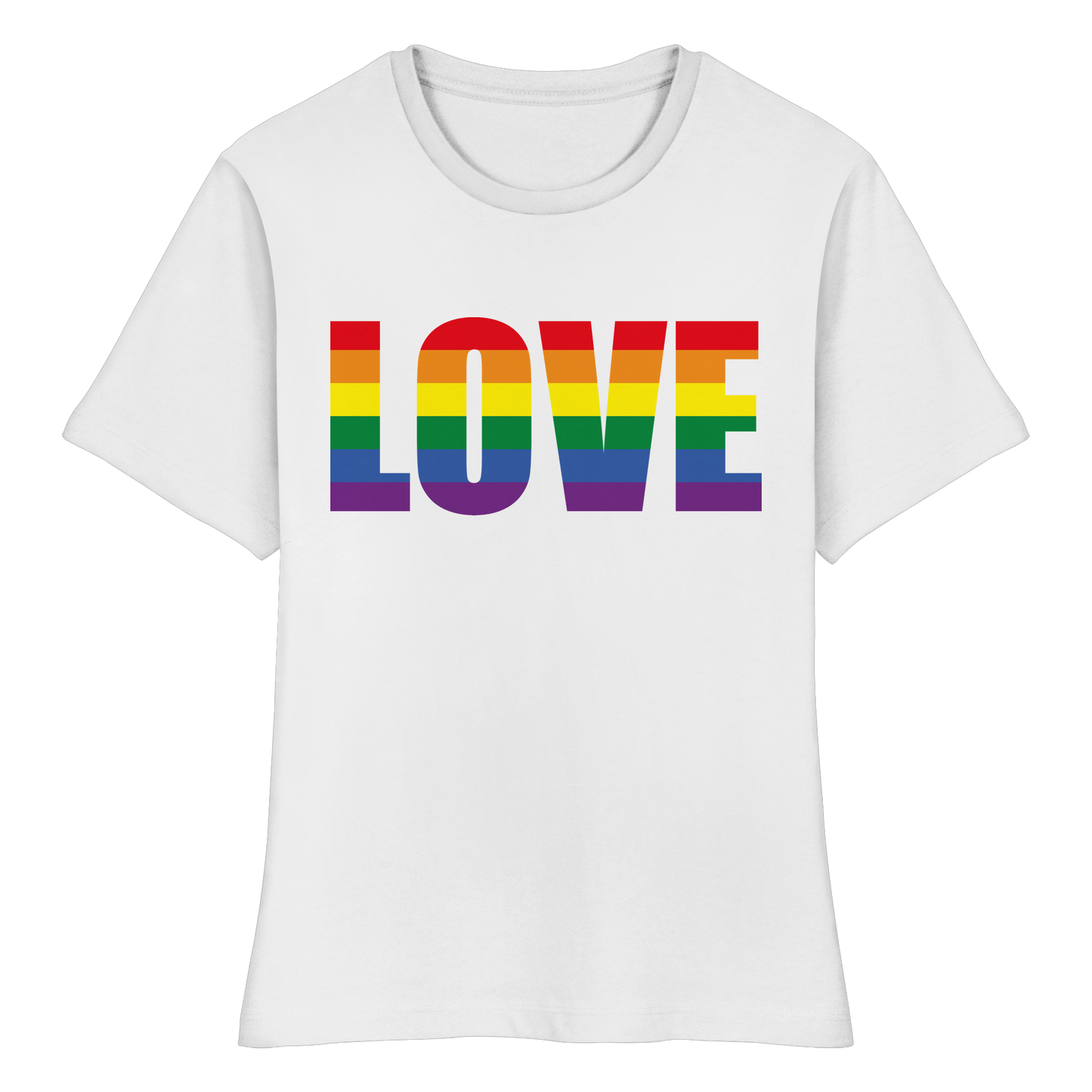 LOVE - Feminine Fit Tee with Bold Heart