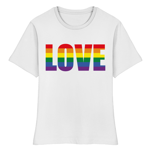 LOVE - Feminine Fit Tee with Bold Heart