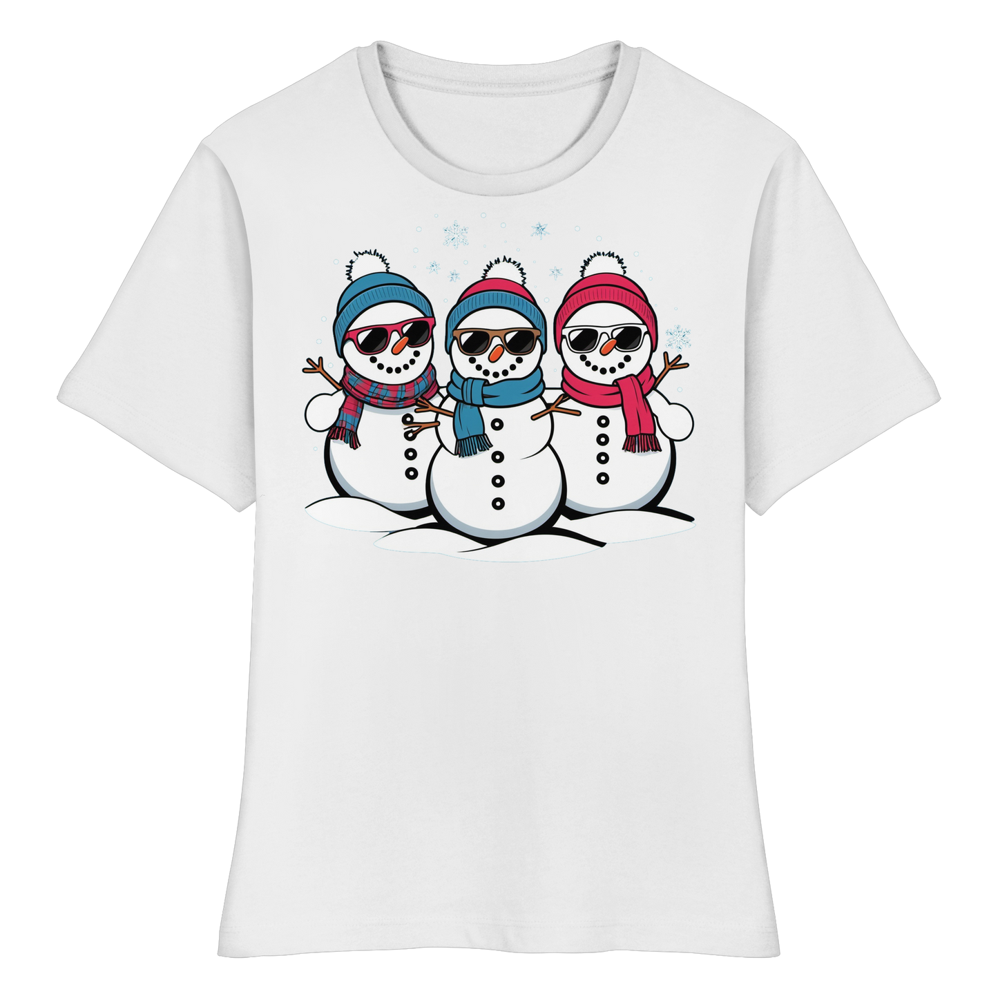 Cool Snow Squad Women’s Tee | Funny Snowman Christmas Shirt | Soft Holiday Top