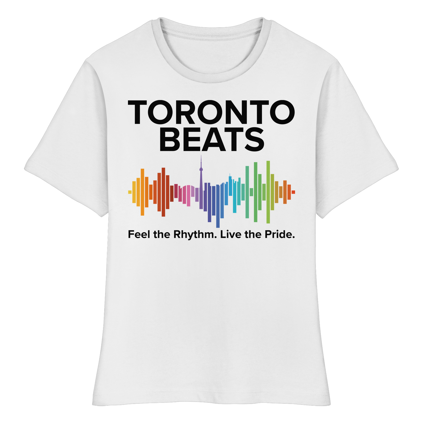 Toronto Beats Fitted Ladies T-Shirt – Loud. Proud. All Day Vibes.