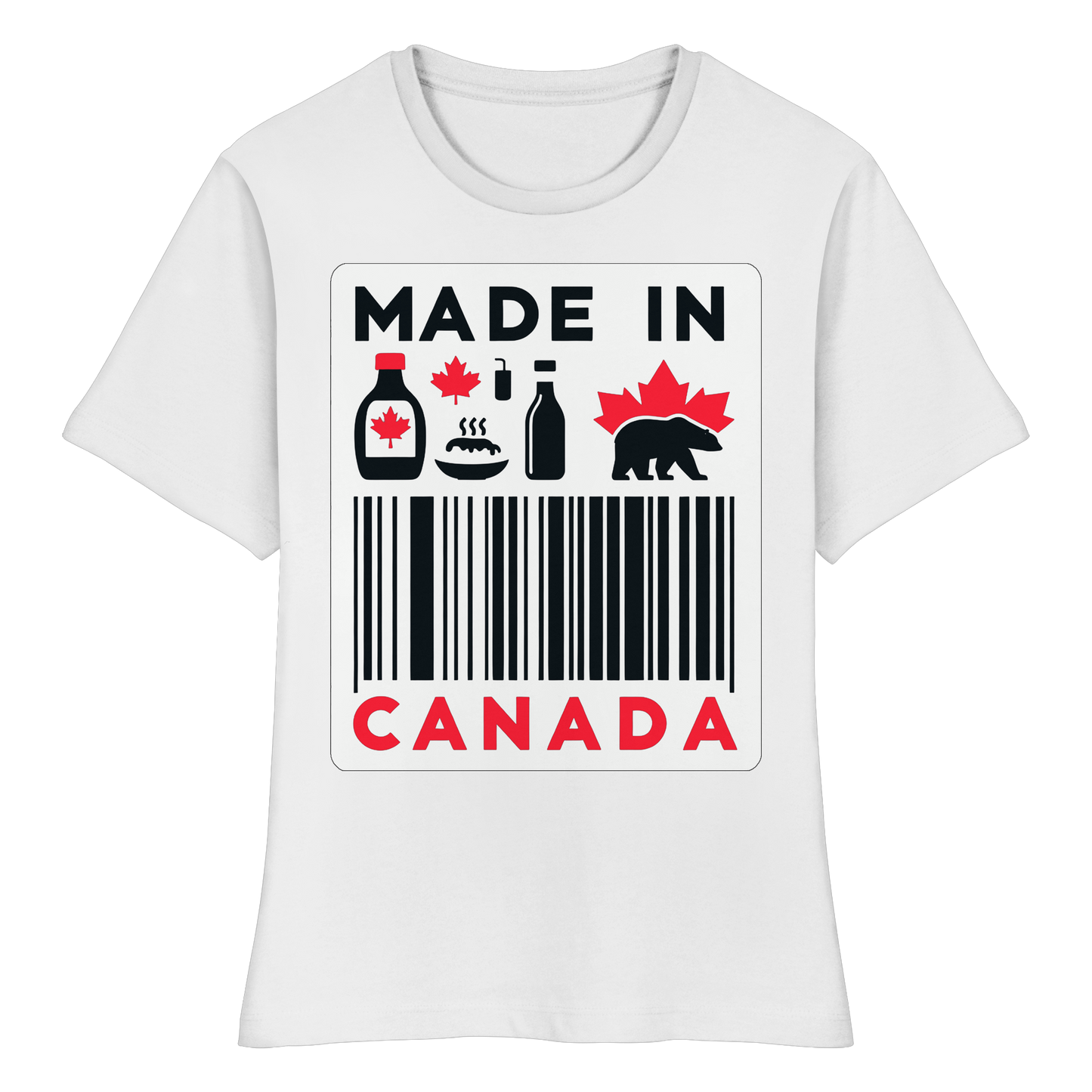 “Made in Canada” Women’s Favorite Tee – Minimalist, Playful, and Proud