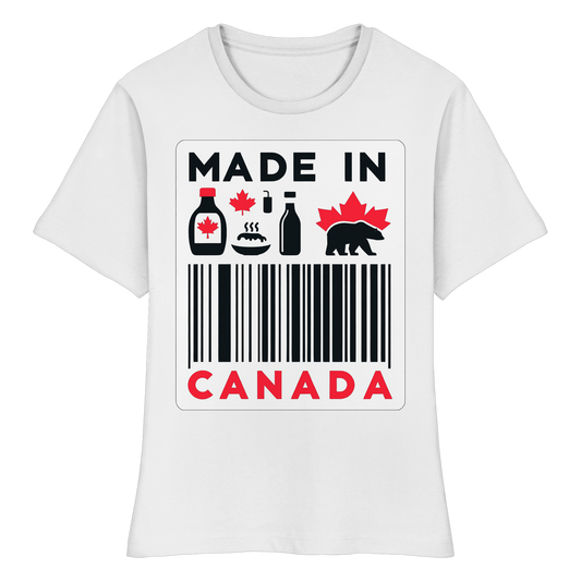 “Made in Canada” Women’s Favorite Tee – Minimalist, Playful, and Proud