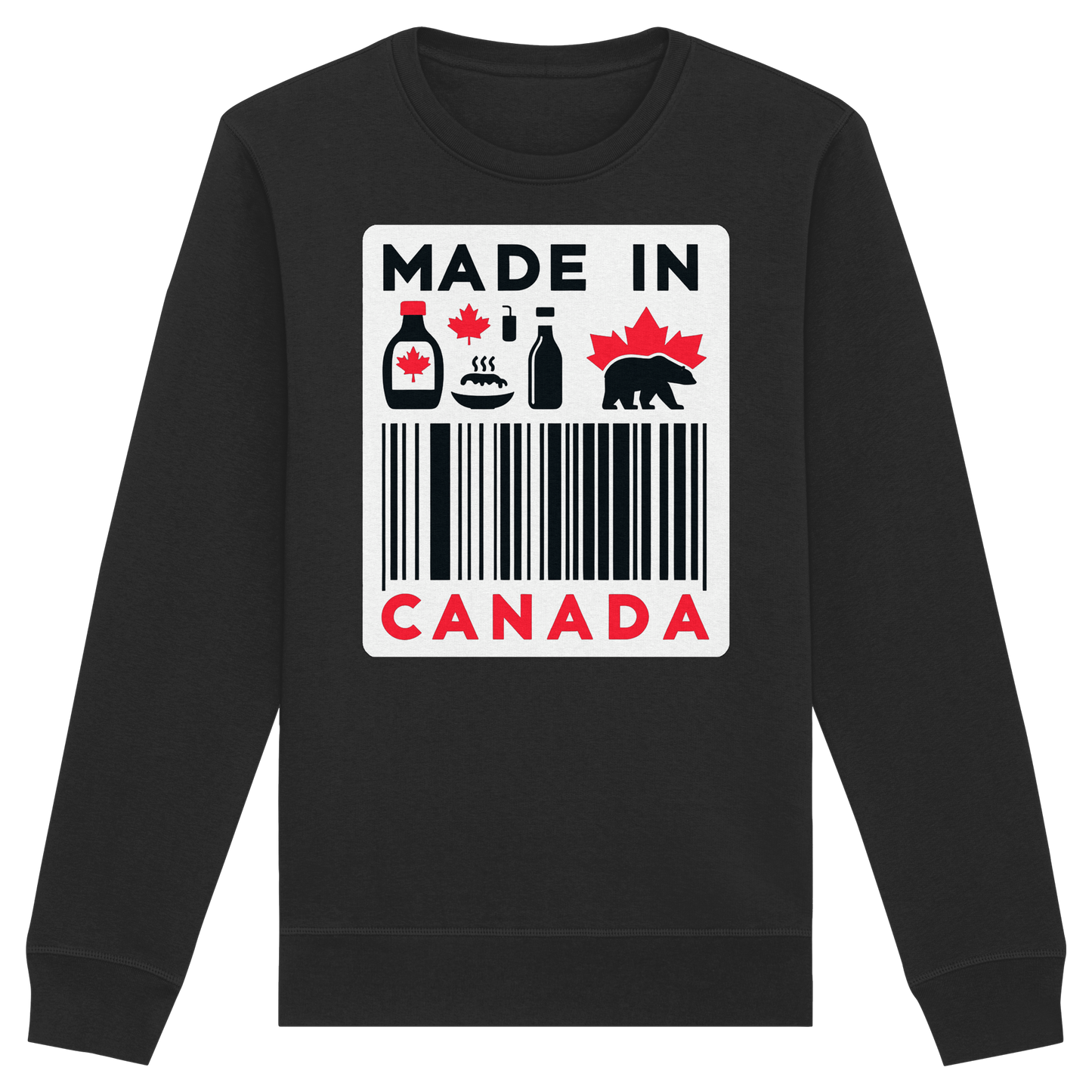 “Made in Canada” Unisex Sweatshirt – Minimalist, Playful and Proud