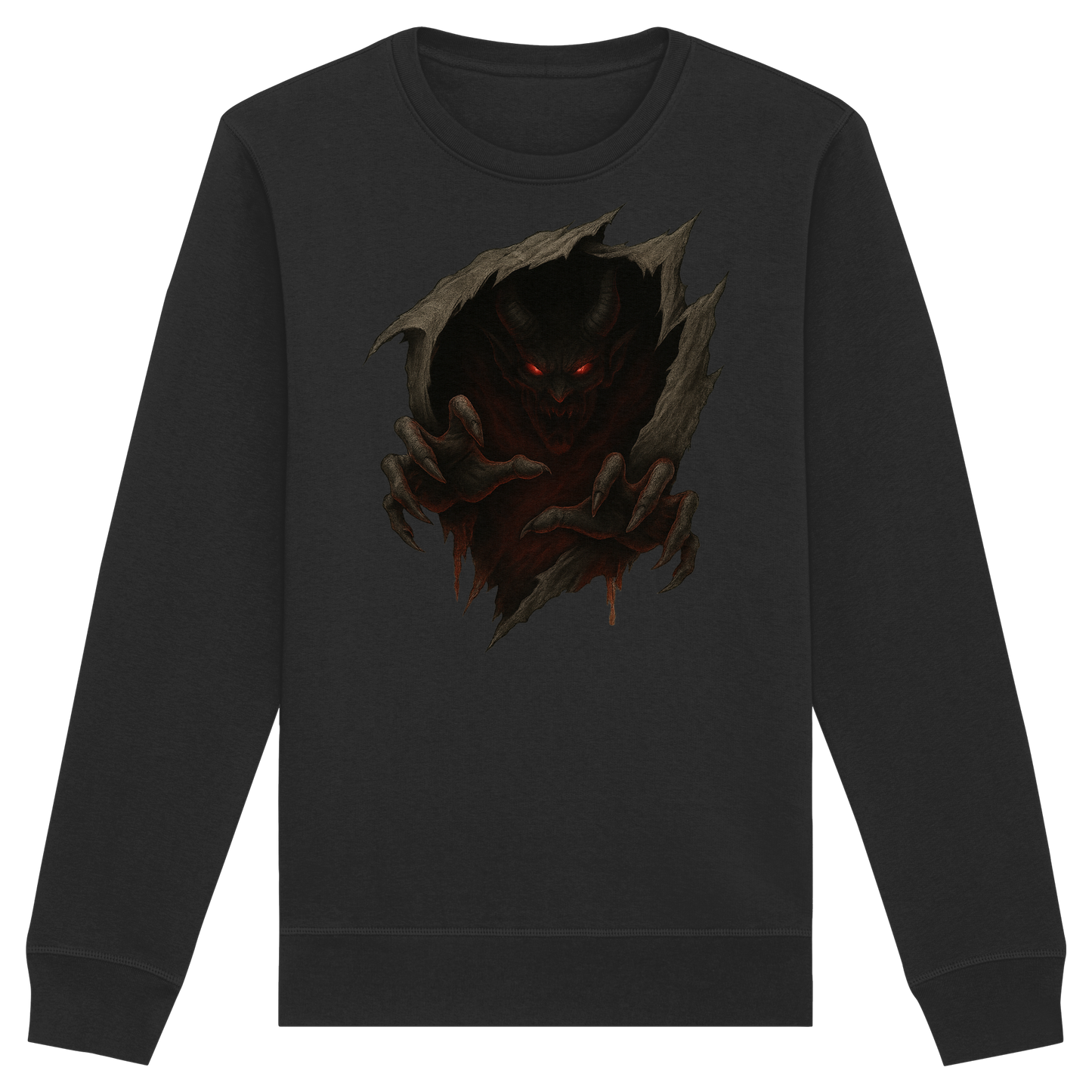 Demon Within – Halloween Sweatshirt | Gothic Demon Shadows Design