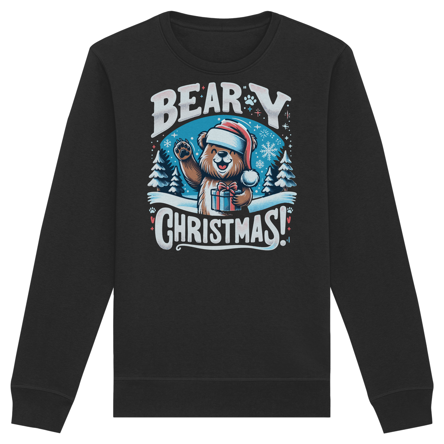 Beary Christmas Sweatshirt | Funny Bear Holiday Crewneck | Premium Fleece Christmas Gift