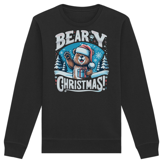 Beary Christmas Sweatshirt | Funny Bear Holiday Crewneck | Premium Fleece Christmas Gift