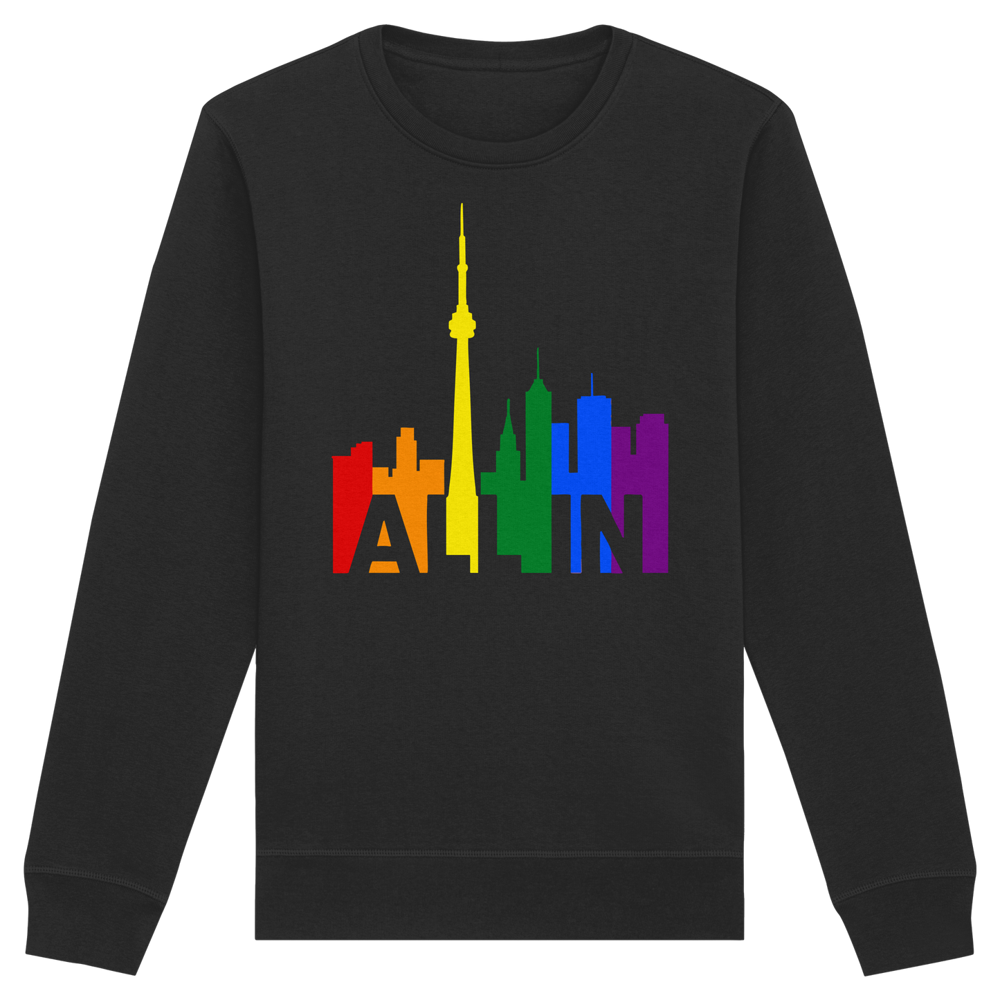 ALL IN – Pride Toronto Sweatshirt – Unisex Fit – Cozy & Bold
