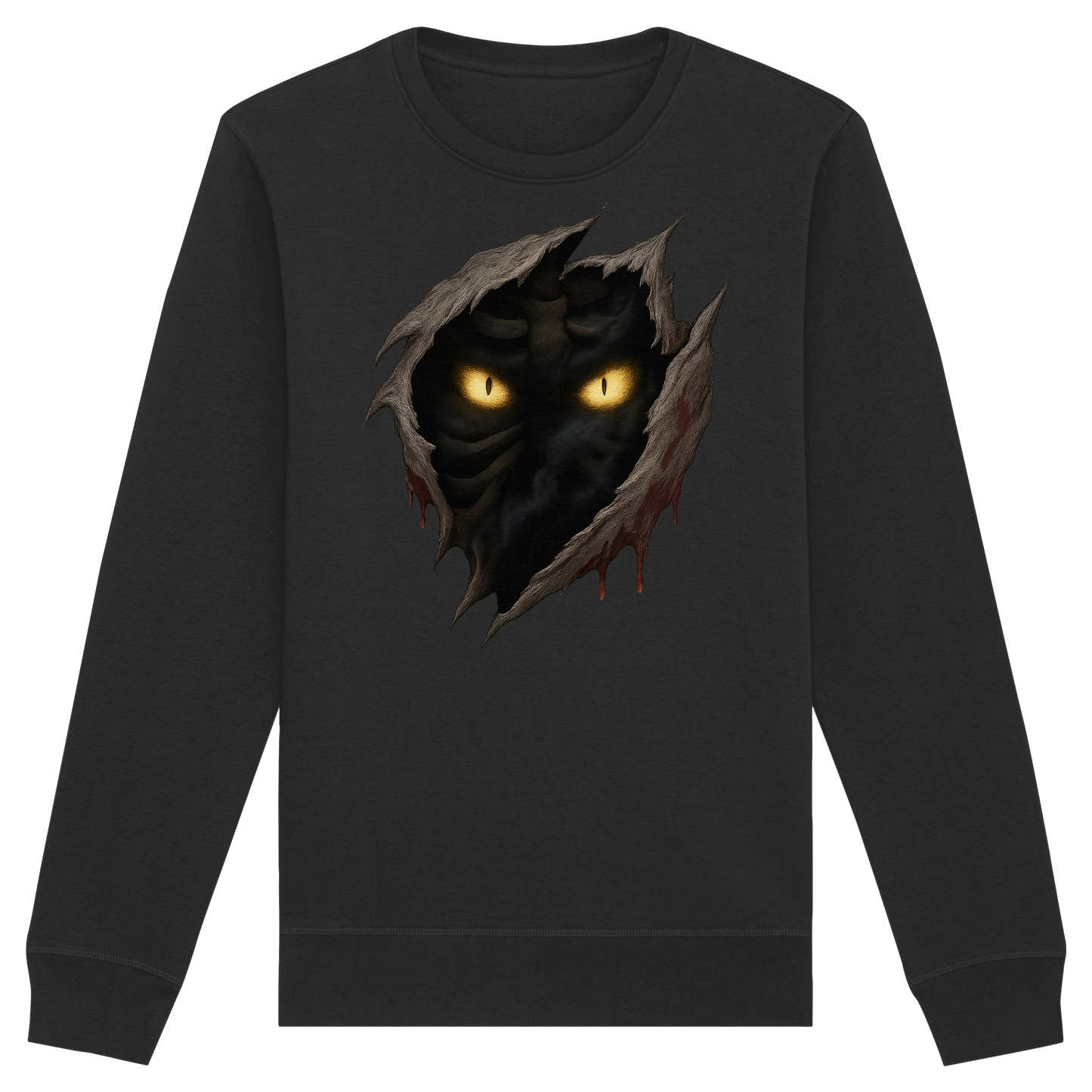 Haunted Eyes – Halloween Sweatshirt | Creepy Staring Eyes Design