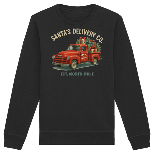 Santa’s Delivery Truck Sweatshirt | Vintage Christmas Crewneck | Premium Quality Fleece