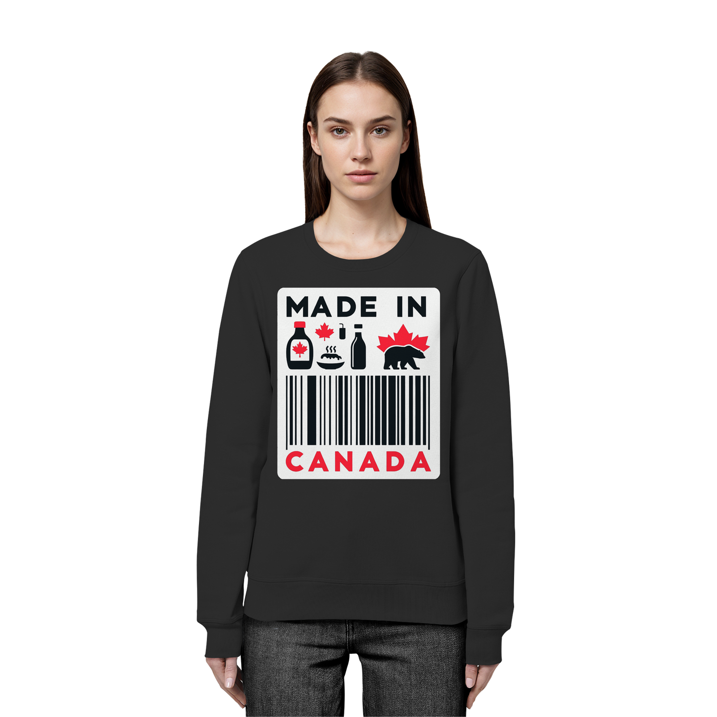 “Made in Canada” Unisex Sweatshirt – Minimalist, Playful and Proud