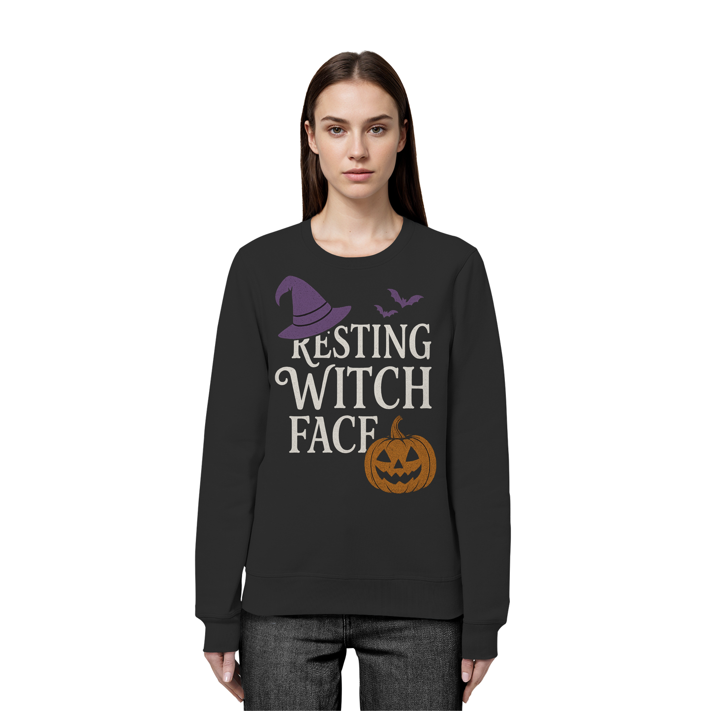 Resting Witch Face – Unisex Sweatshirt for Halloween Lovers
