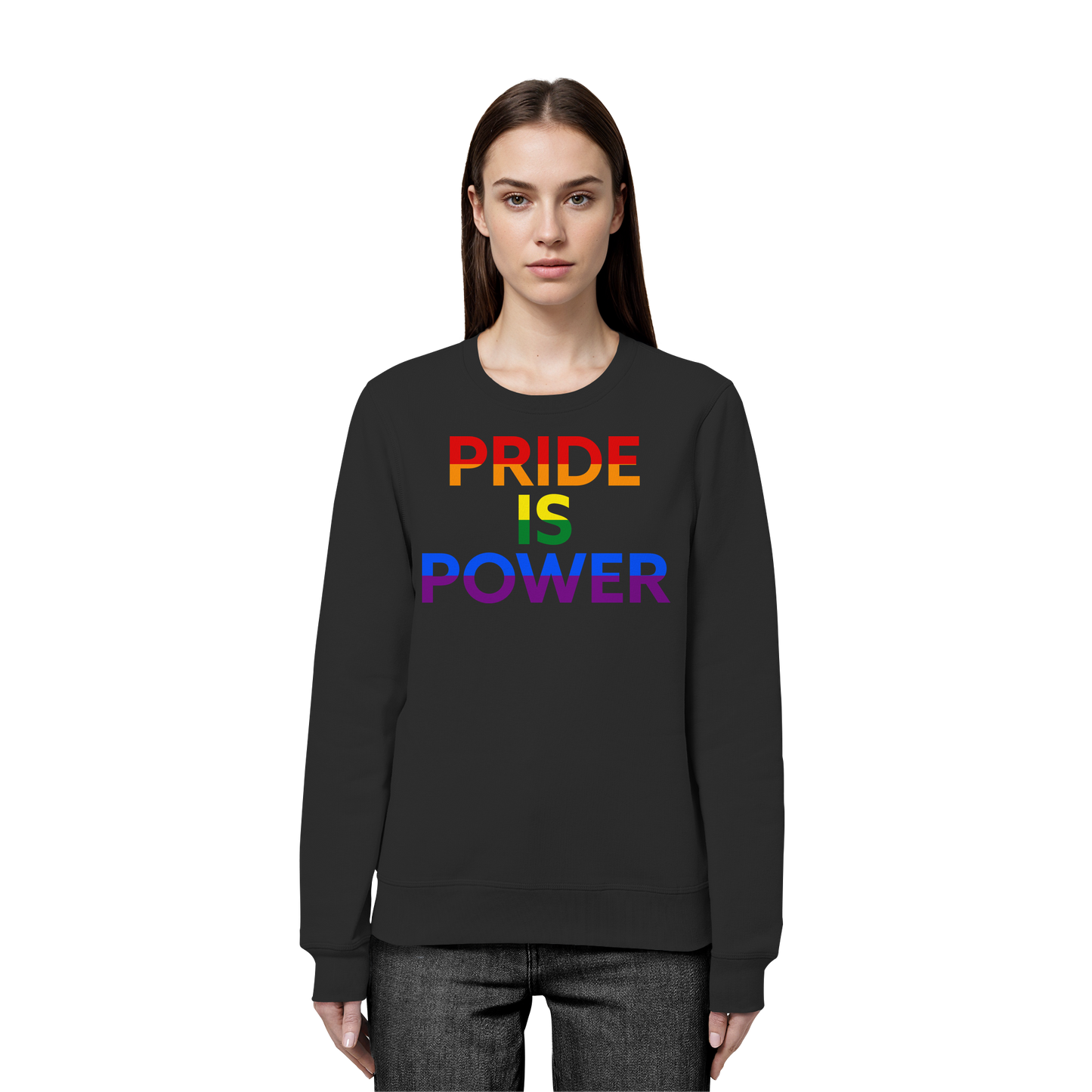 Pride Is Power – Warm Sweatshirt with Loud Love Energy