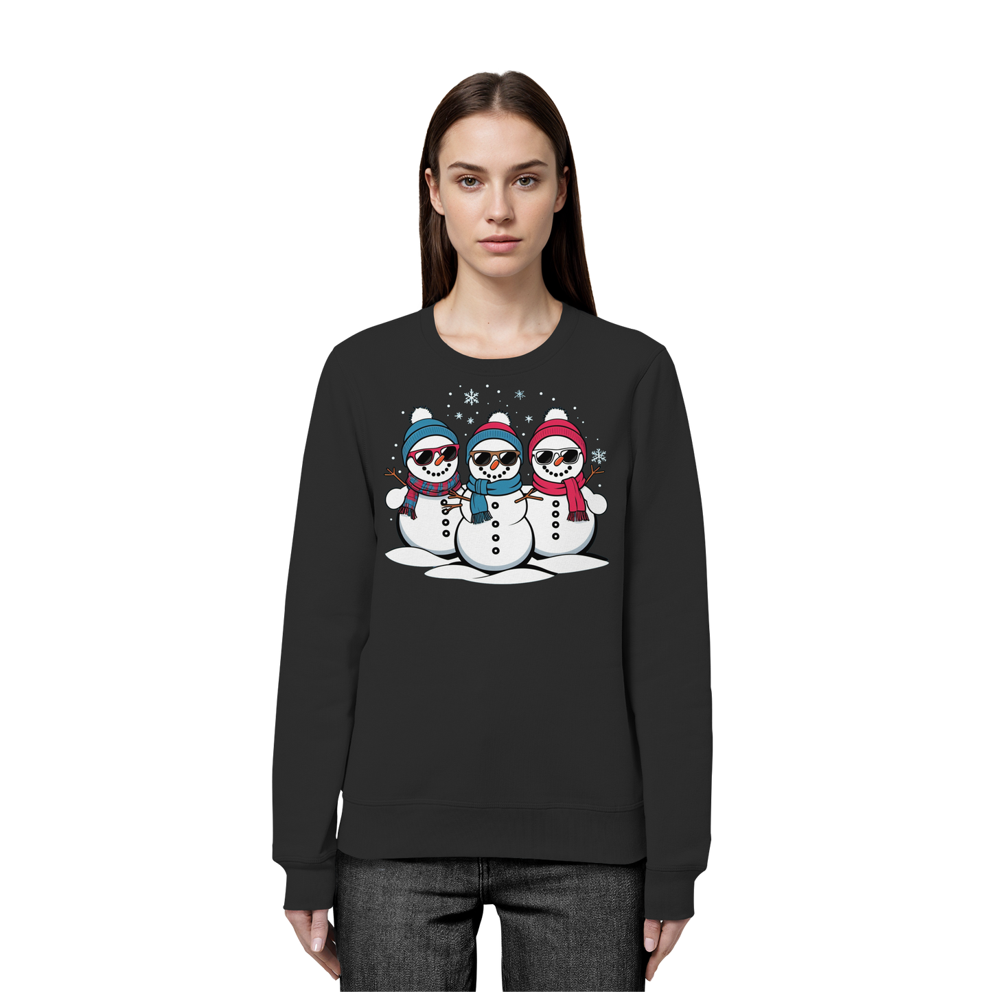 Cool Snow Squad Sweatshirt | Snowman Christmas Crewneck | Holiday Fleece