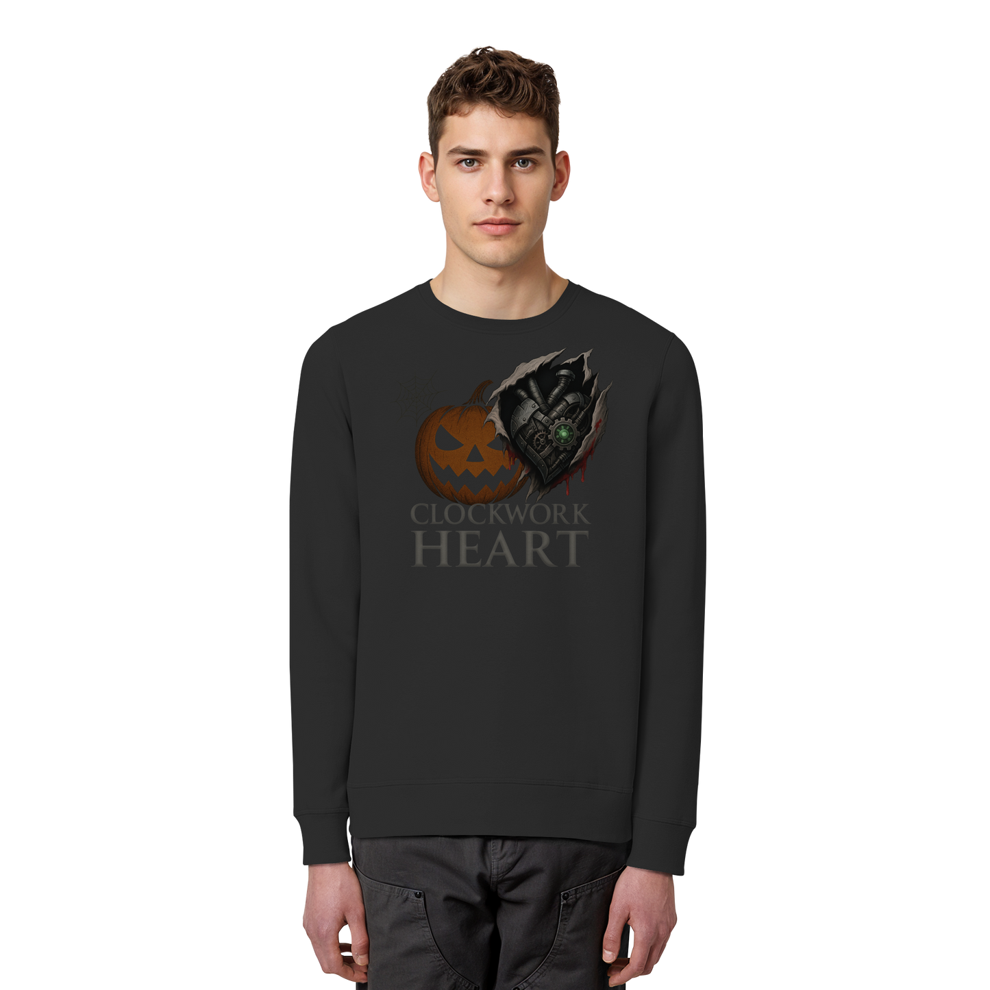 Clockwork Heart Halloween Sweatshirt – Cozy Gothic Steampunk Style