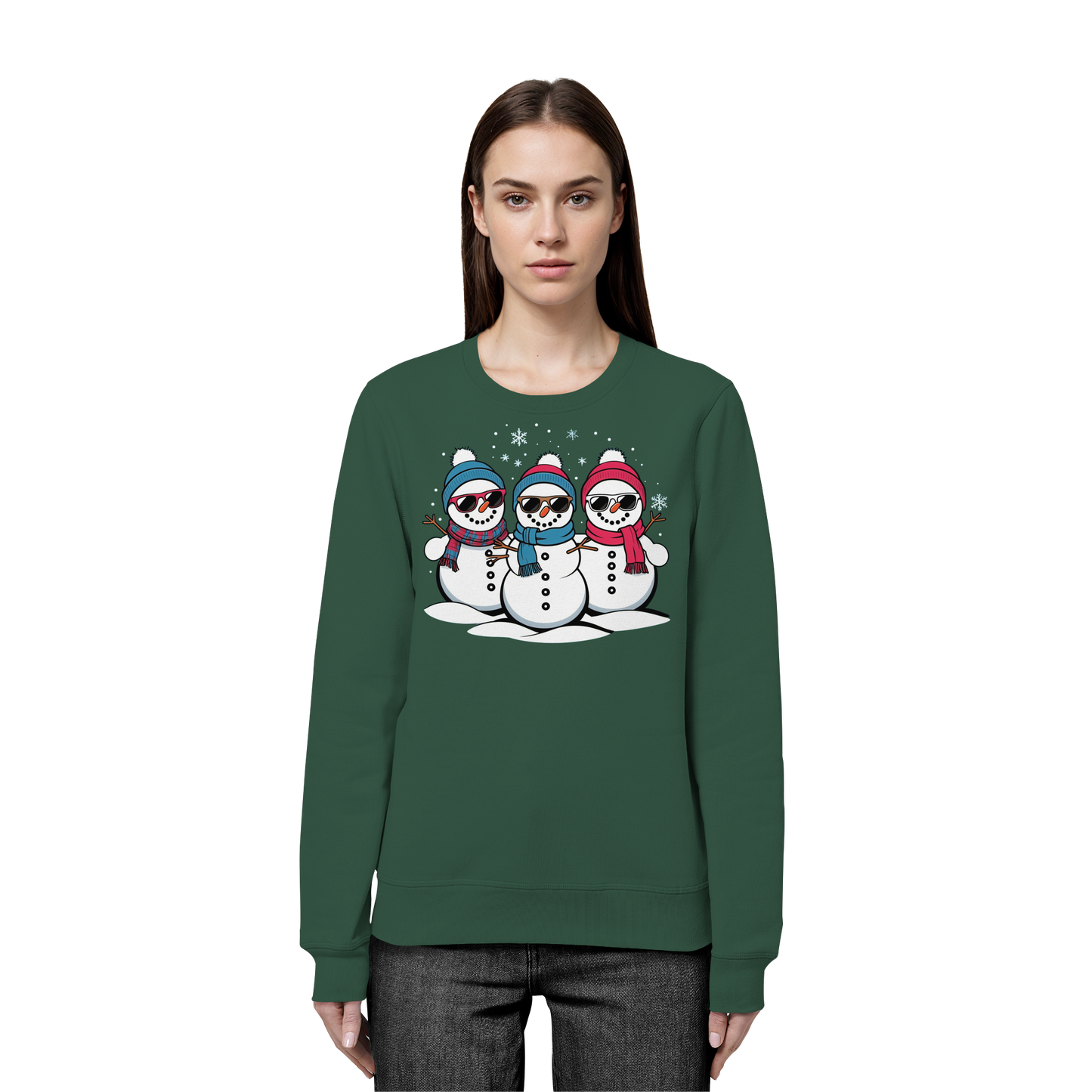Cool Snow Squad Sweatshirt | Snowman Christmas Crewneck | Holiday Fleece
