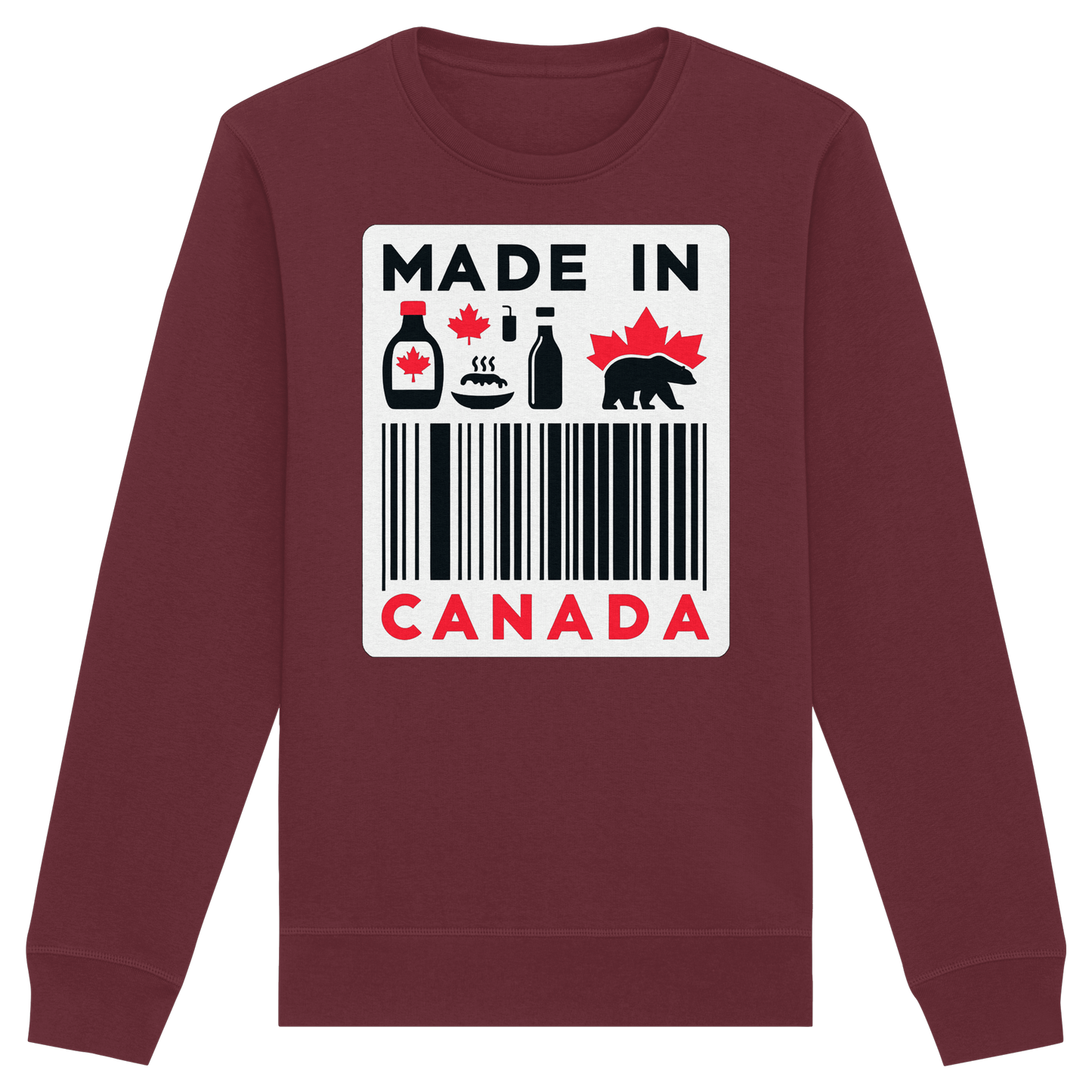 “Made in Canada” Unisex Sweatshirt – Minimalist, Playful and Proud